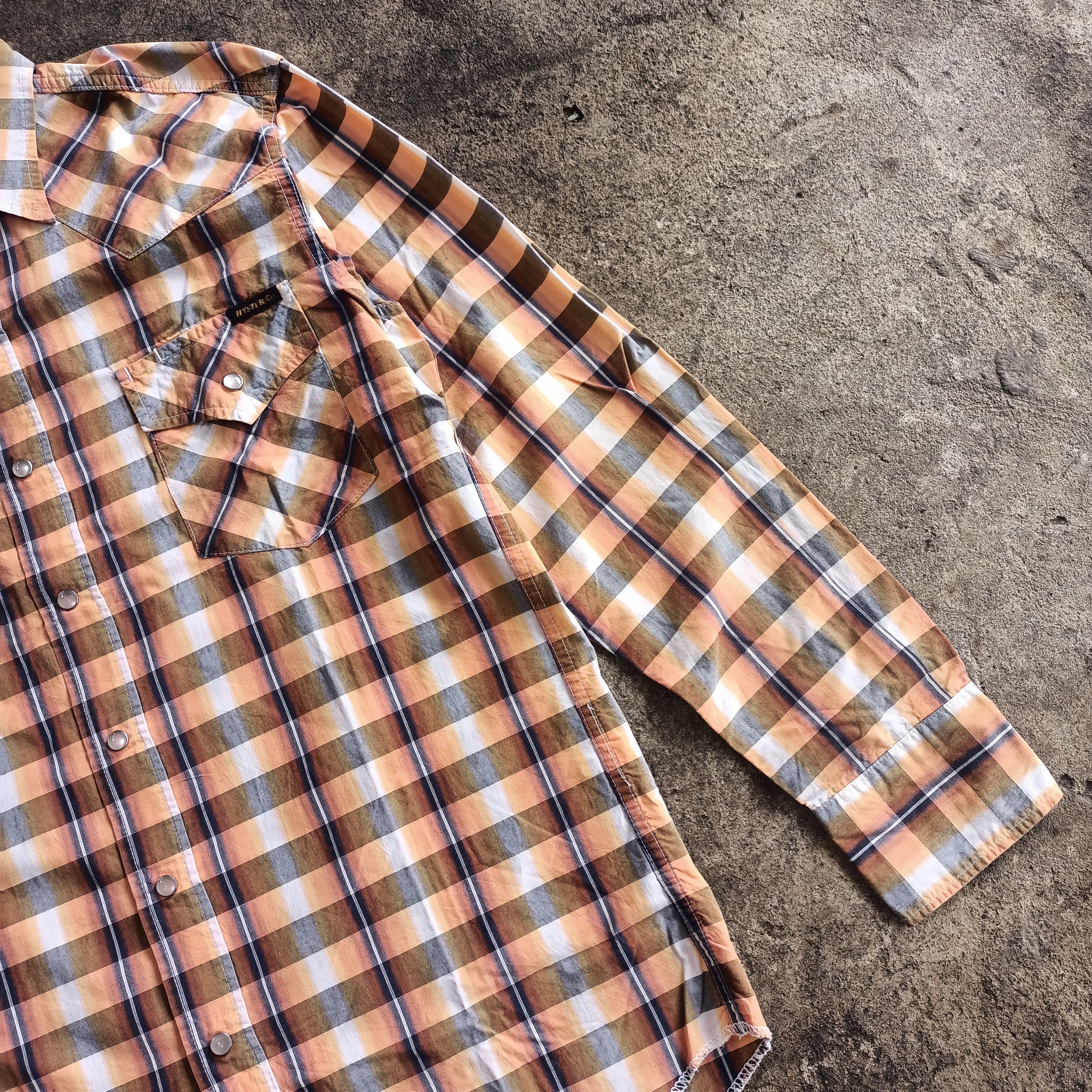 Hysteric Glamour × Japanese Brand 00s Hysteric glamour pearl snap plaid L/s shirt Size US M / EU 48-50 / 2 - 4 Thumbnail
