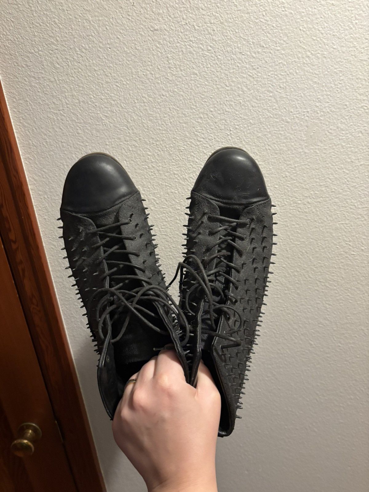 Other Black Studded Ankle Boots from ForFex Size US 9 / EU 42 - 4 Thumbnail