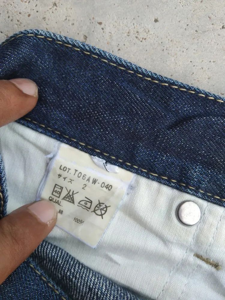 Japanese Brand Vintage Redline Half Selvedge Distresses Jeans 31x32 Size US 31 - 10 Thumbnail