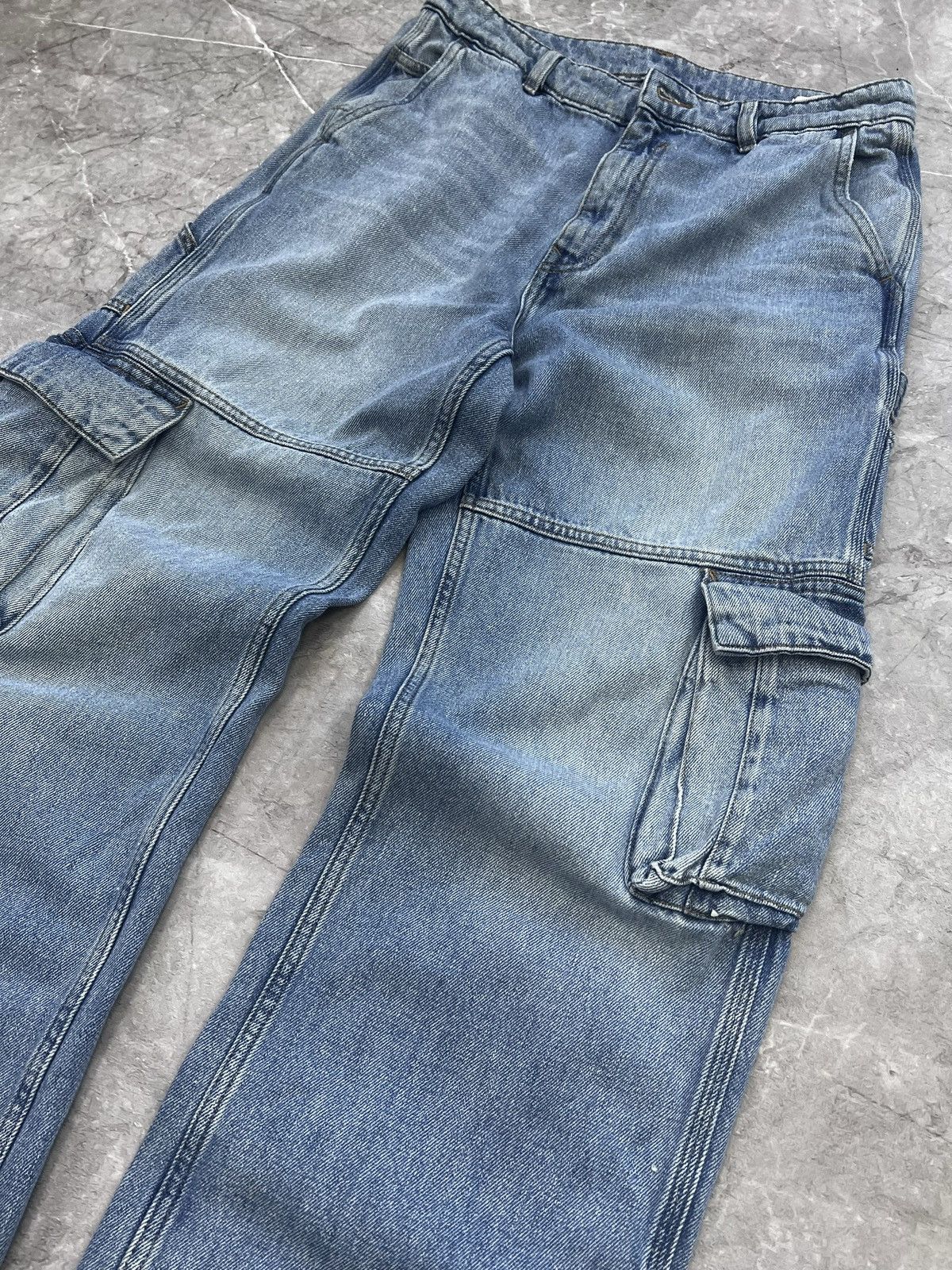 Japanese Brand VINTAGE BAGGY 90s cargo DISTRESSED DIESEL JEANS PANTS Size US 30 / EU 46 - 5 Thumbnail