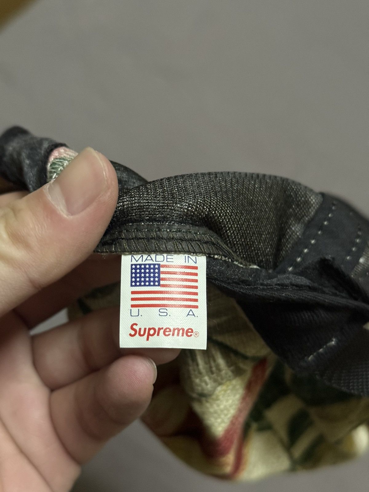 Supreme Supreme ss12 floral suede 5 panel camp cap hat Size ONE SIZE - 4 Thumbnail