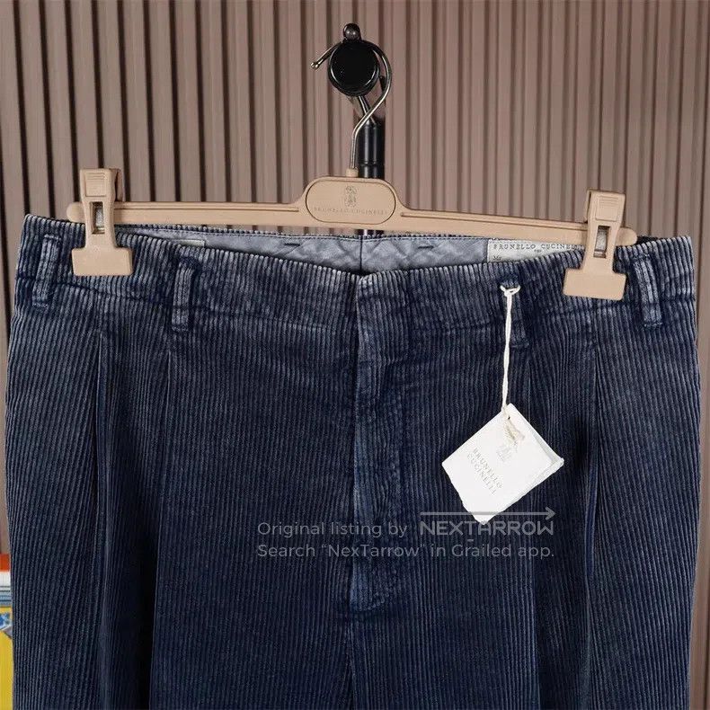 Brunello Cucinelli Brunello Cucinelli Vintage washed distressed corduroy pant Size US 34 / EU 50 - 3 Thumbnail