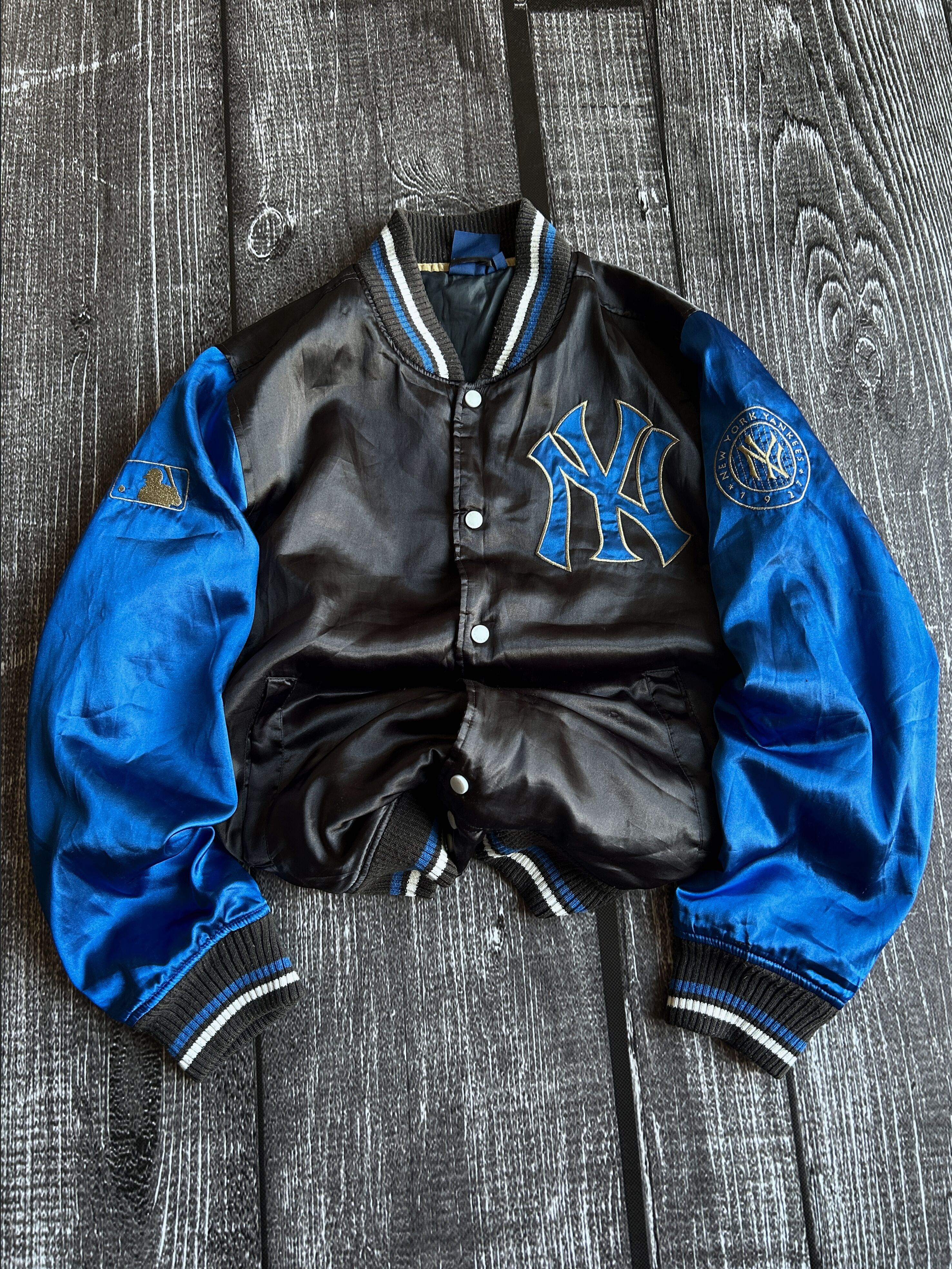 Vintage Streetwear Rap New York Yankees Bomber Jacket 90s