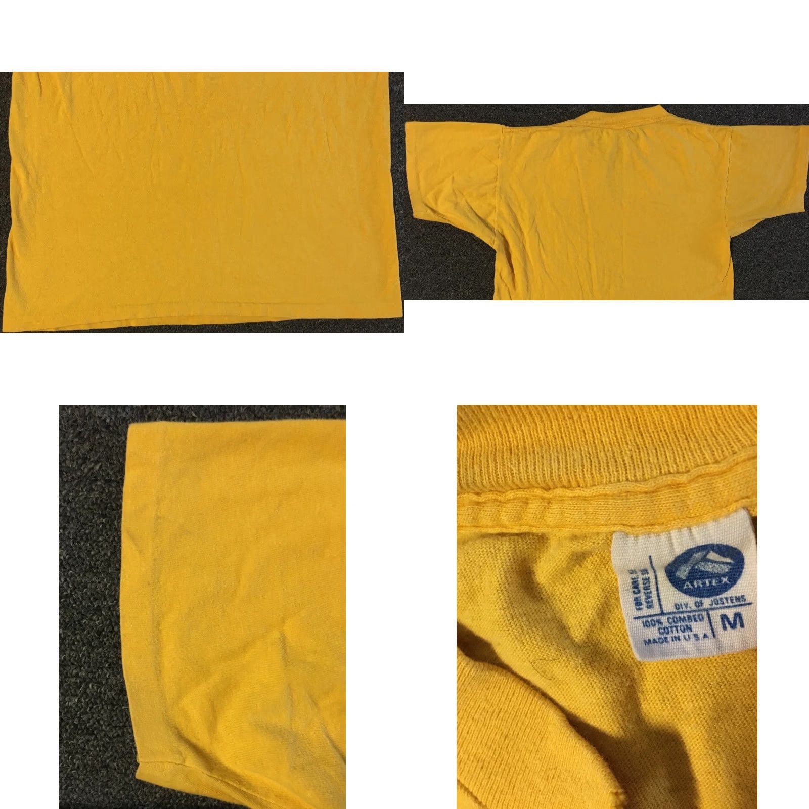 Vintage VINTAGE Iowa State Thrashed Faded Flock Shirt S Men Yellow 80s 90s College Sports Rock Music USA USA College Thrashed Track & Field PE Shirt Men Size US S / EU 44-46 / 1 - 8 Thumbnail