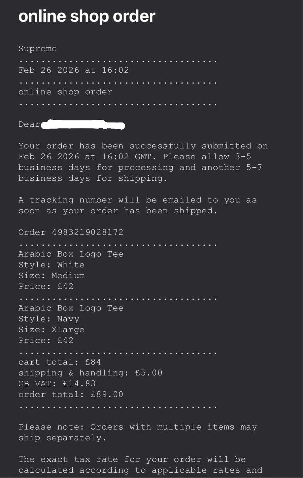 Supreme Supreme SS26 Arabic Box Logo Navy XL Size US XL / EU 56 / 4 - 4 Thumbnail