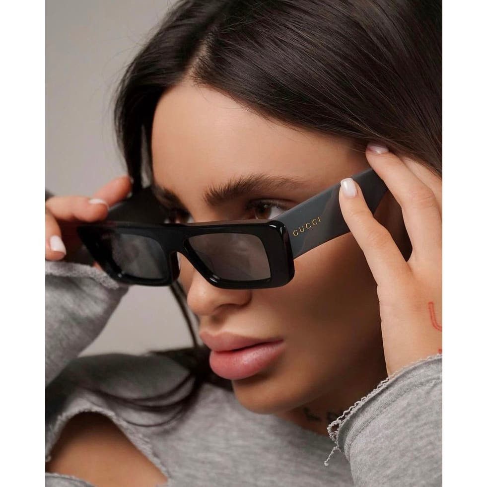 Gucci NEW Gucci GG1331S Black Silver Slim Unisex Sunglasses  display picture 3