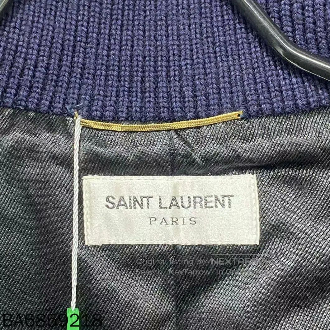 Saint Laurent Paris saint laurent paris baseball jacket in navy. Size US S / EU 44-46 / 1 - 4 Thumbnail