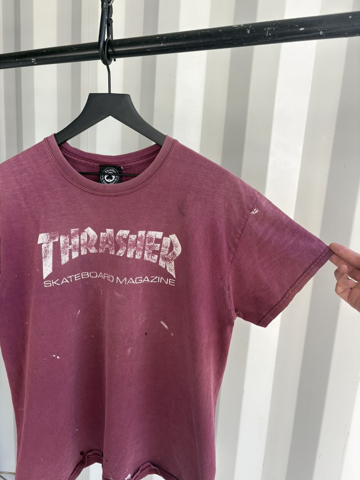 Vintage Thrasher Mag Thrashed Faded Distressed Shirt GRUNGE Band Size US L / EU 52-54 / 3 - 2 Thumbnail