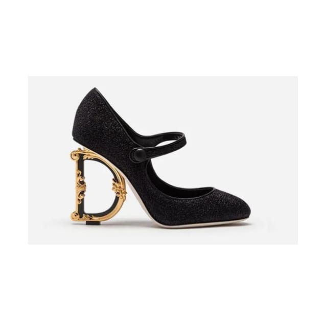 Dolce & Gabbana o1y0925 Spike Heel Pumps in Black Size US 5.5 / IT 35.5 - 1 Thumbnail