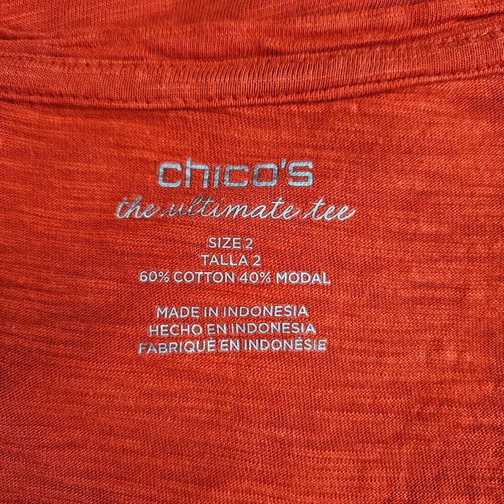 Vintage Chico's Womens Tank Top Sz Large Solid Red Cotton Blend Tank Top Sleeveless Scoop Neck Women's L Red Basic Tee Size L / US 10 / IT 46 - 5 Thumbnail