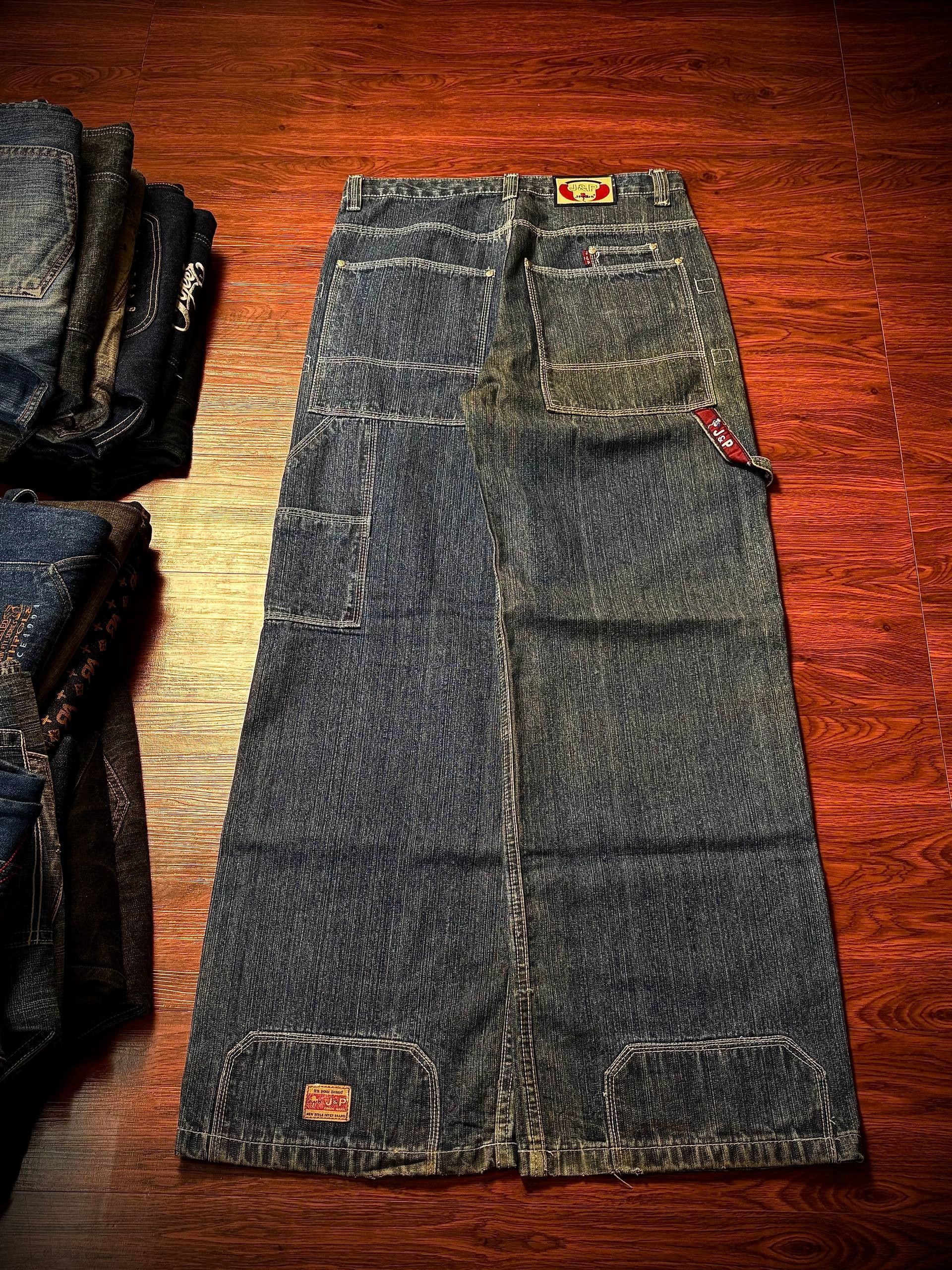 JNCO Vintage J&P Carpenter Like Jnco Style Denim Pants Size US 32 / EU 48 - 3 Thumbnail