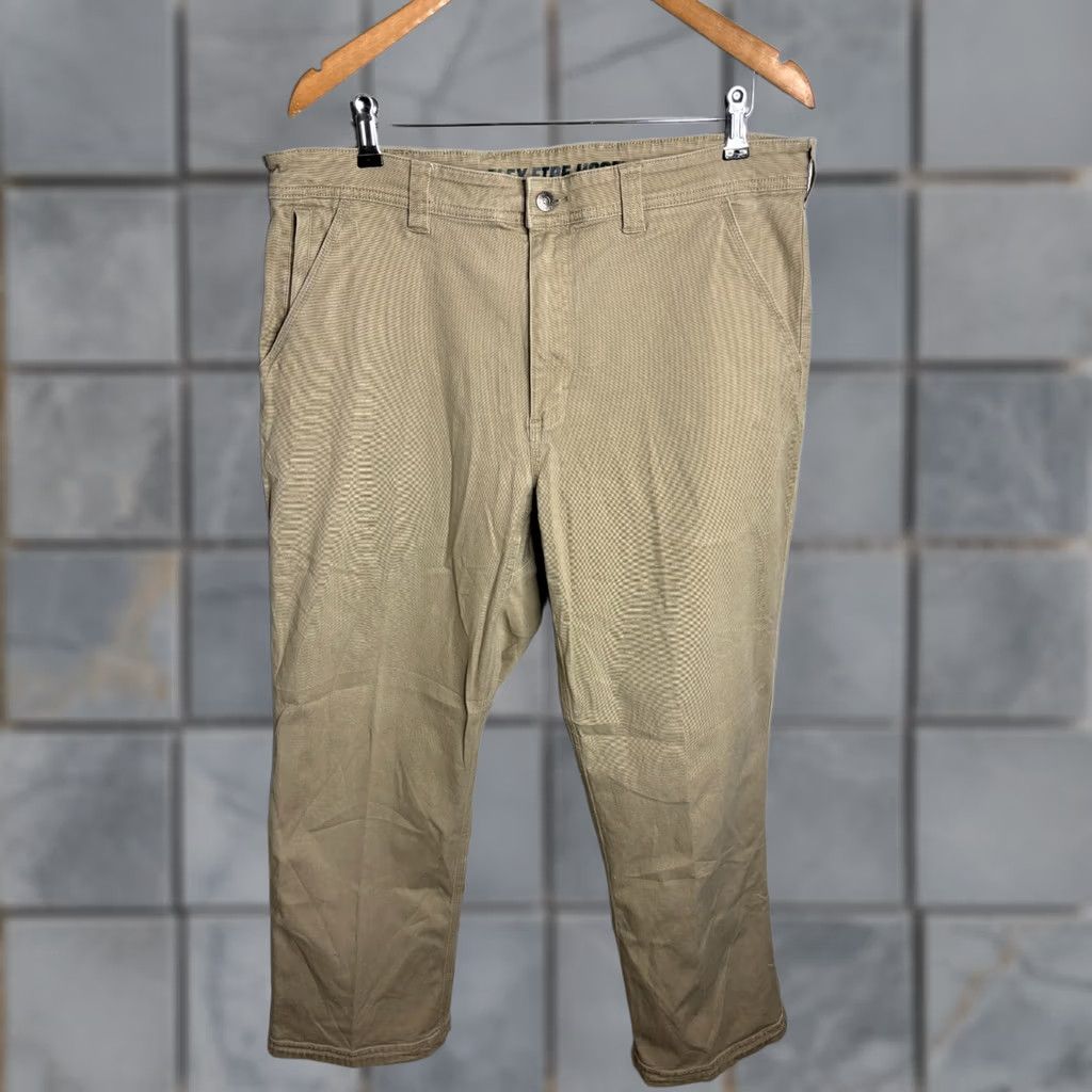 Vintage Duluth Trading Flex Fire Hose Work Pants Men 38x30 Beige Canvas Carpenter Stretch Pockets Logo USA 5086 Size US 38 / EU 54 - 1 Thumbnail