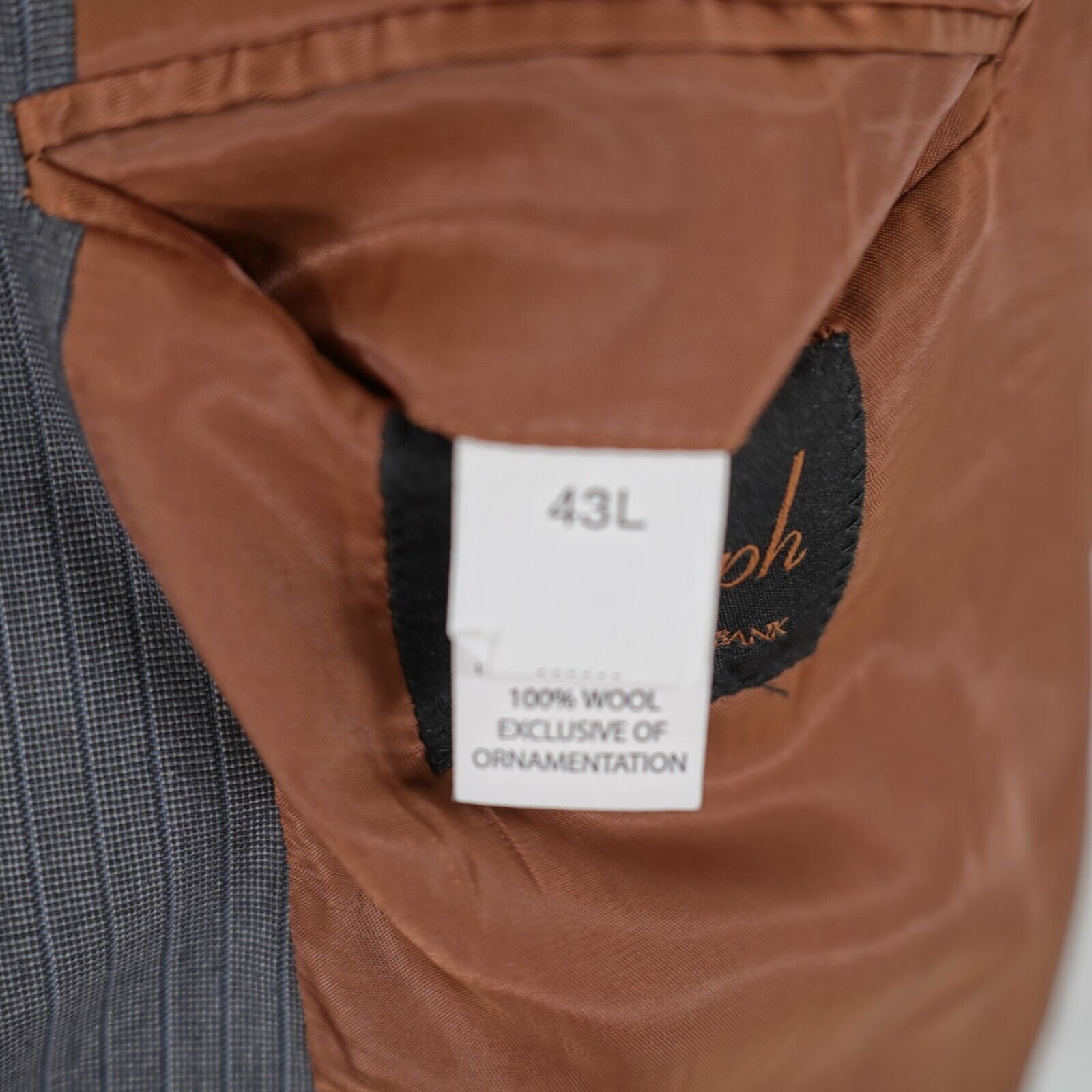 Jos. A. Bank Joseph Jos A Bank Wool Gray Striped 2 Piece Suit 40R / Slim Size 40R - 13 Thumbnail