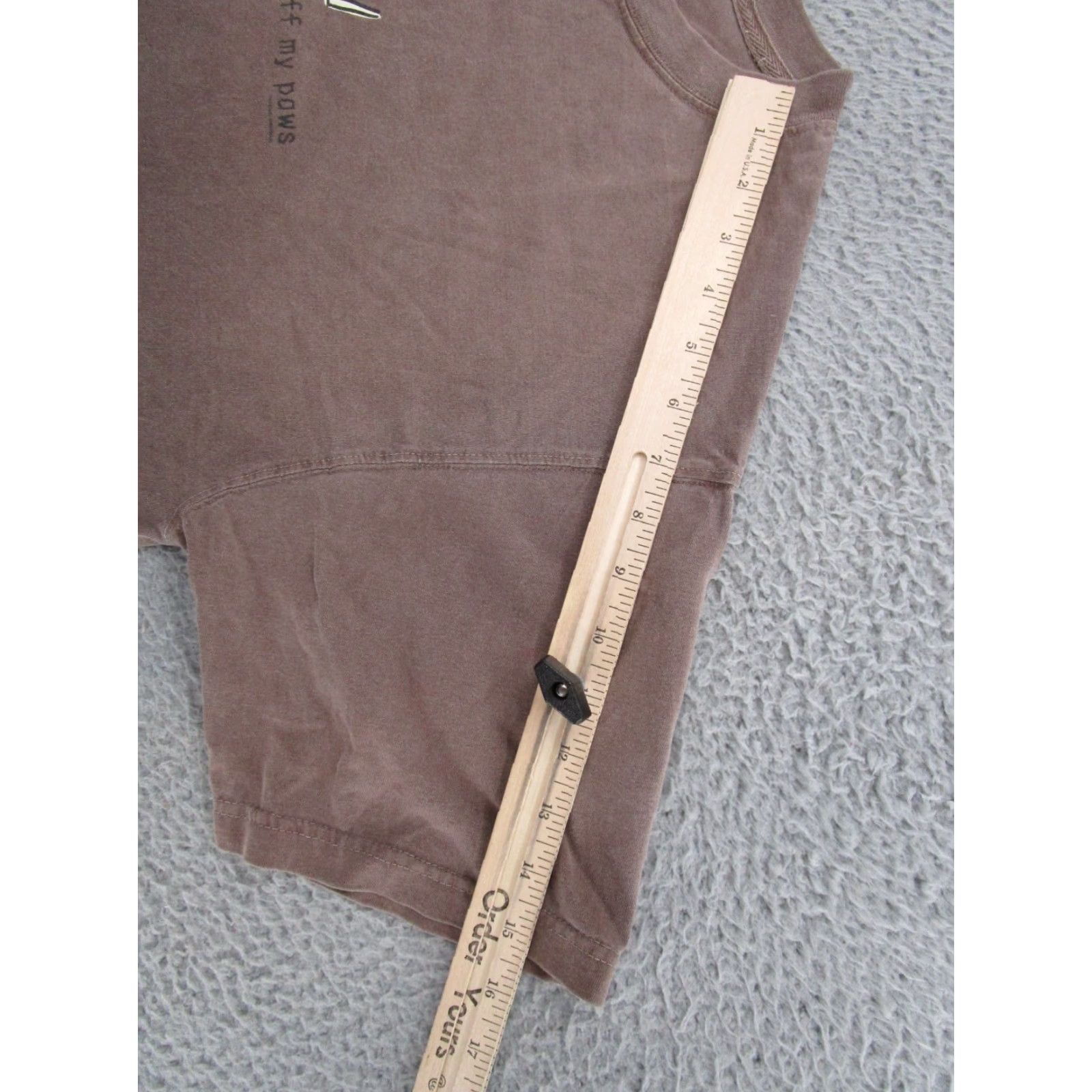 Doublet Its a Dogs Life Keep Your Laws Off My Paws Double Sided Shirt Mens Size L Brown Dog Y2K Size US L / EU 52-54 / 3 - 4 Thumbnail