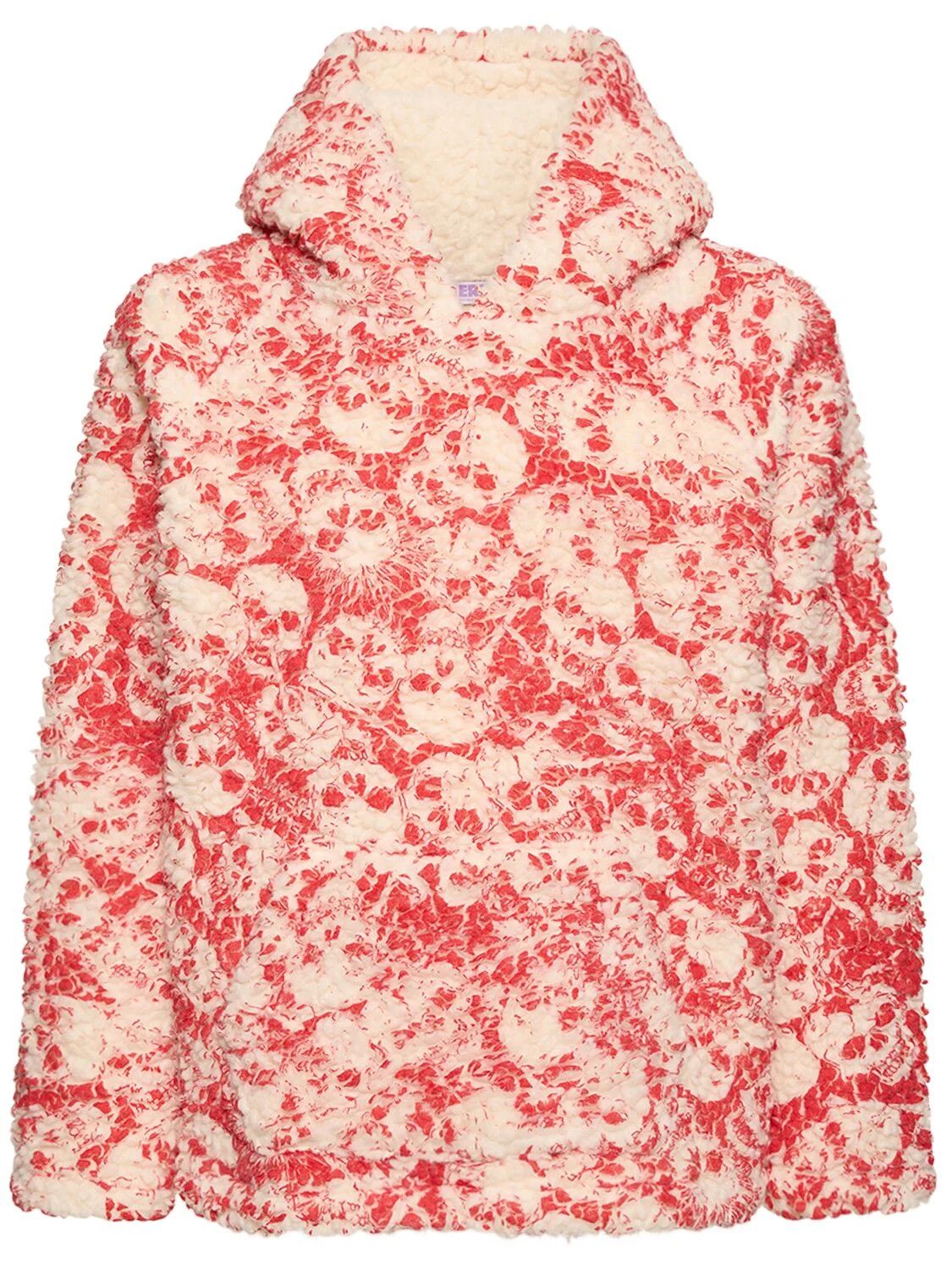 ERL o1y0125 Hooded Sweatshirt in Red/White Size US L / EU 52-54 / 3 - 1 Thumbnail