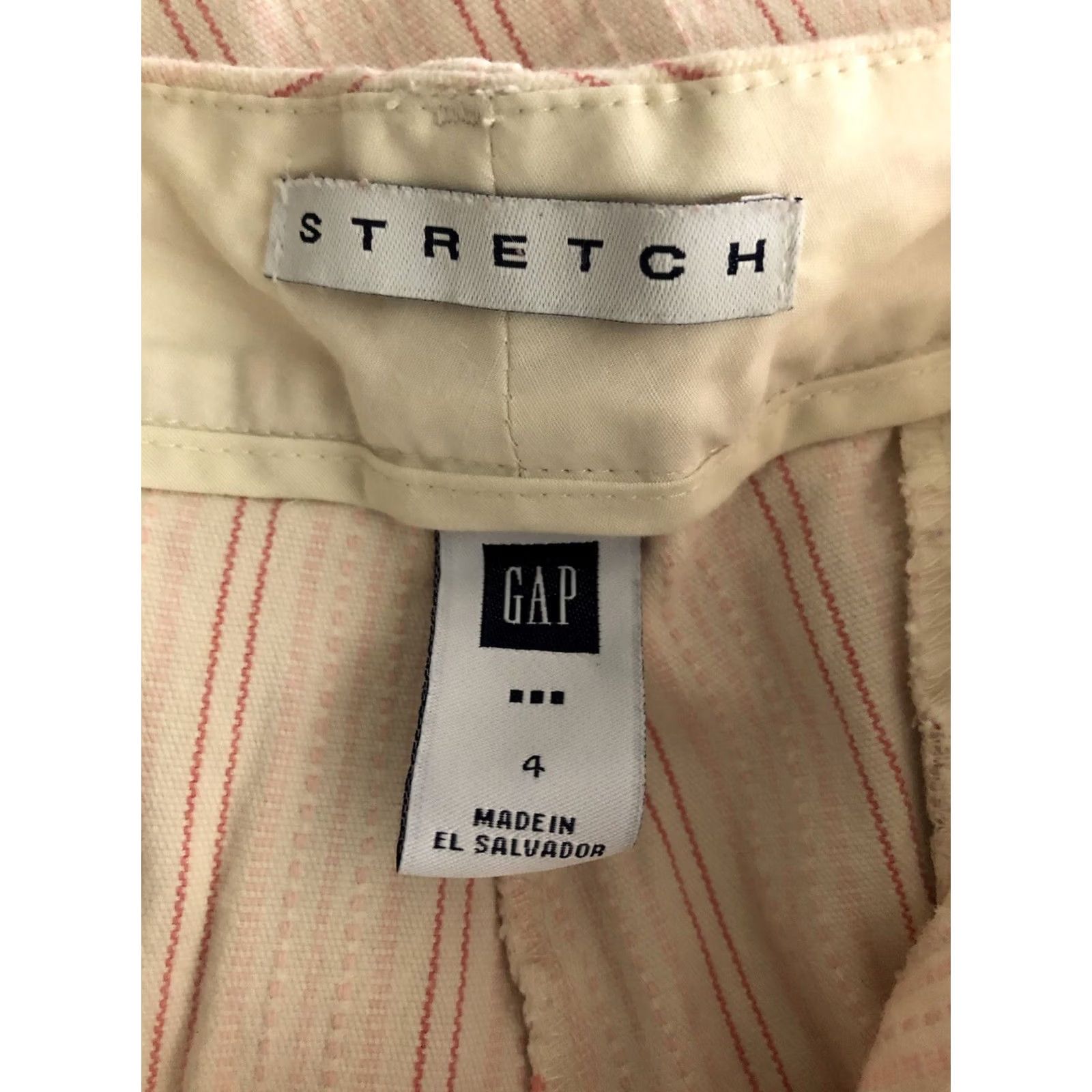 Gap Vintage 2004 Gap mid rise pants 4 pink stripe flare pockets 29"W 30" IN Y2K Boho Size 27" / US 4 / IT 40 - 3 Thumbnail