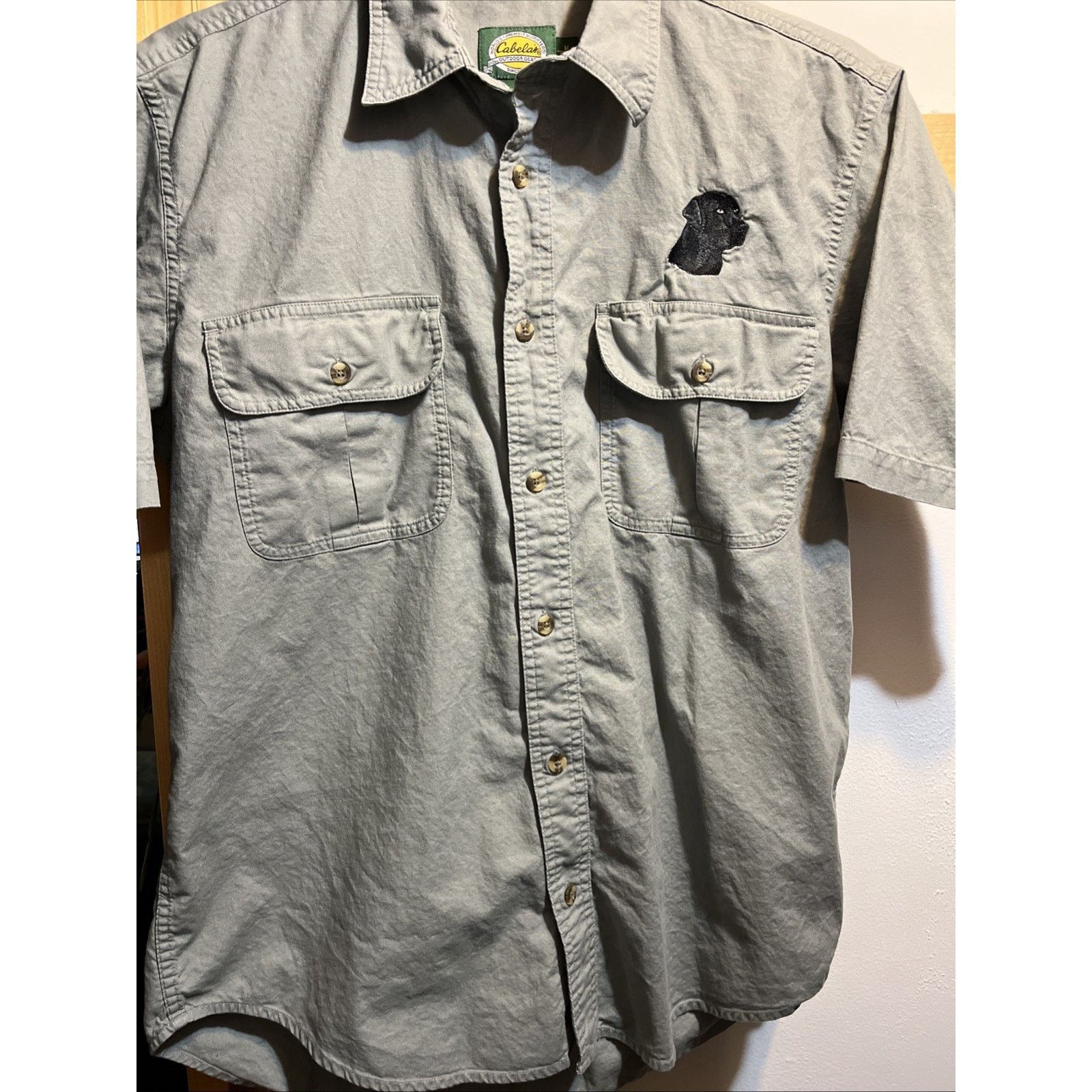 Cabelas Cabelas Shirt Men’s M Gray S Cotton Canvas Black Lab Logo Size US M / EU 48-50 / 2 - 6 Thumbnail