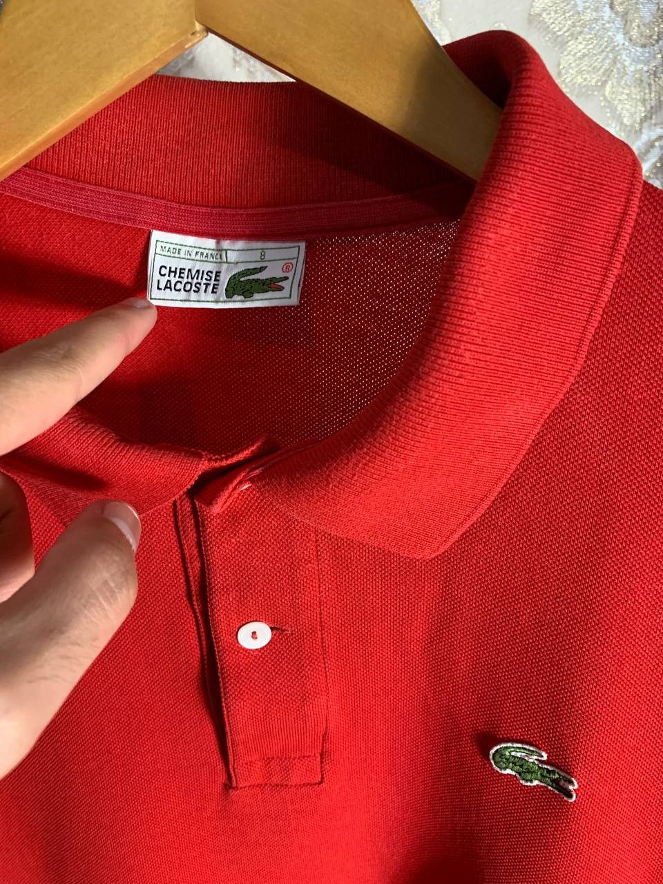 Lacoste Vintage Lacoste Chemise Retro Polo Tennis Classic Casual 90s Size US XL / EU 56 / 4 - 3 Thumbnail