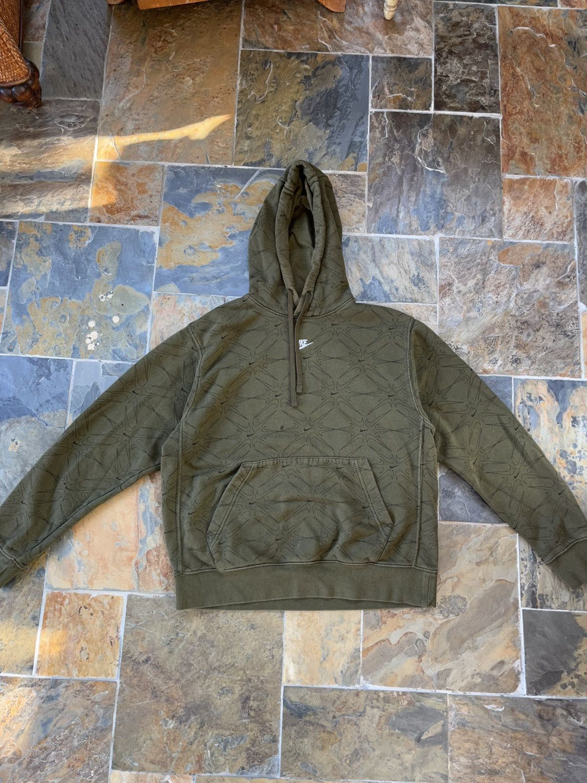 mens nike hoodie green