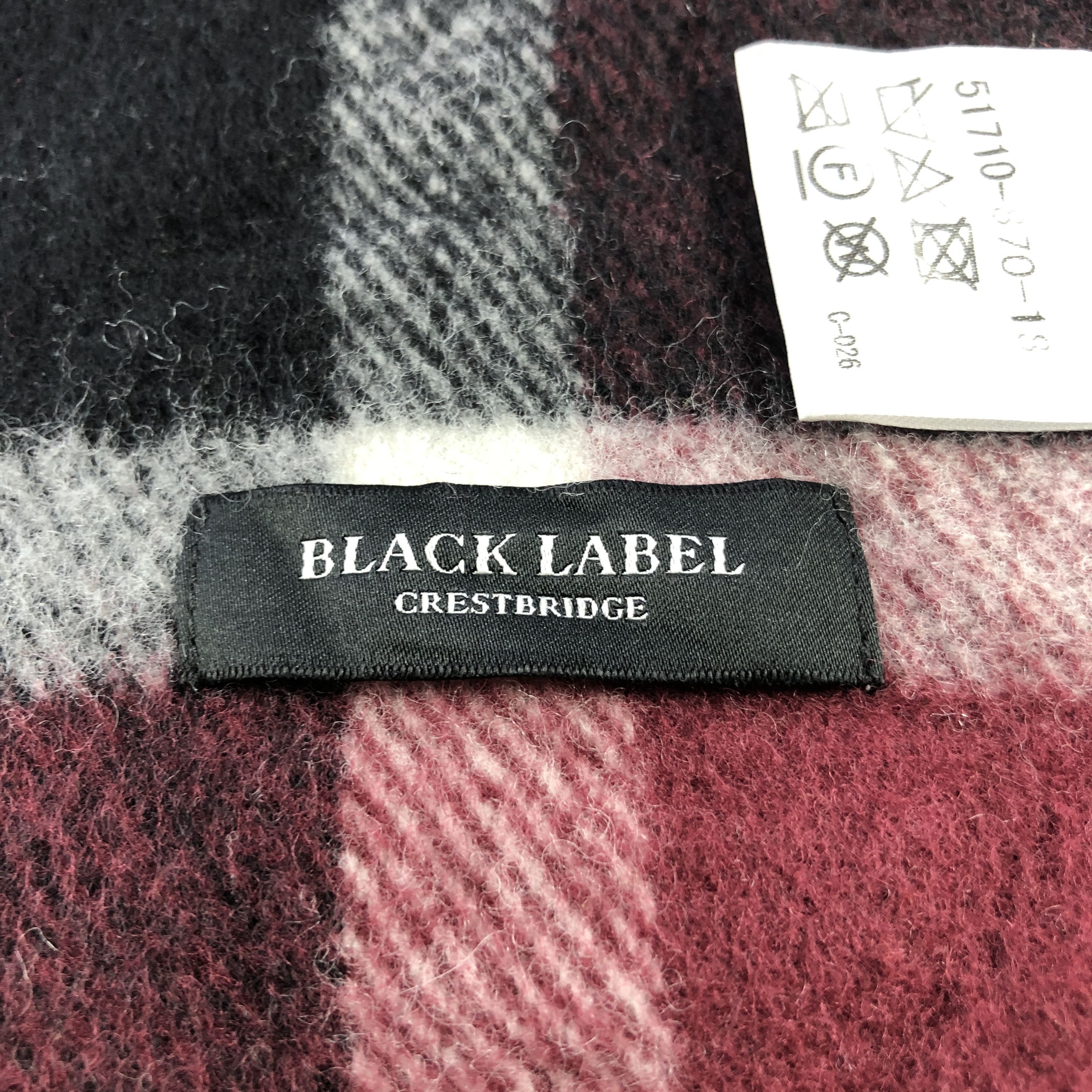 Black Label Crestbridge Black Label Wool Scarf Muffler V2897 Size ONE SIZE - 4 Thumbnail