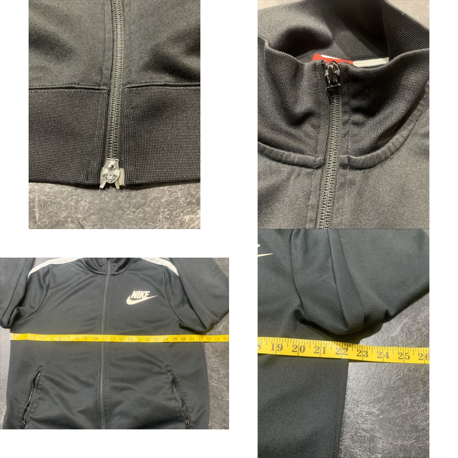 Nike Nike Track Jacket Mens Large Black White Collared Long Sleeve Full Zip Performance Size US L / EU 52-54 / 3 - 8 Thumbnail