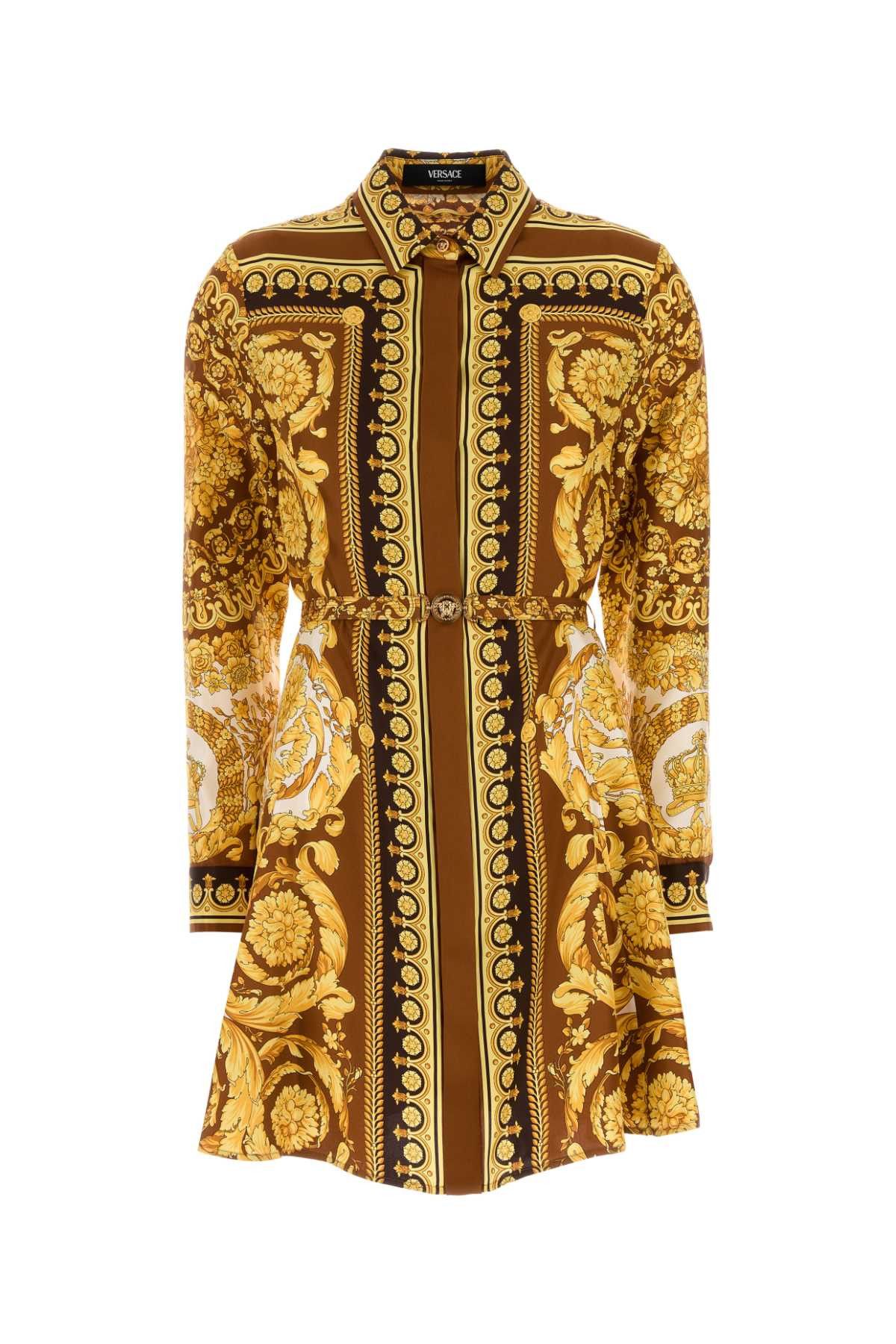 Versace Printed Twill Shirt Dress Size S / US 4 / IT 40 - 1 Thumbnail