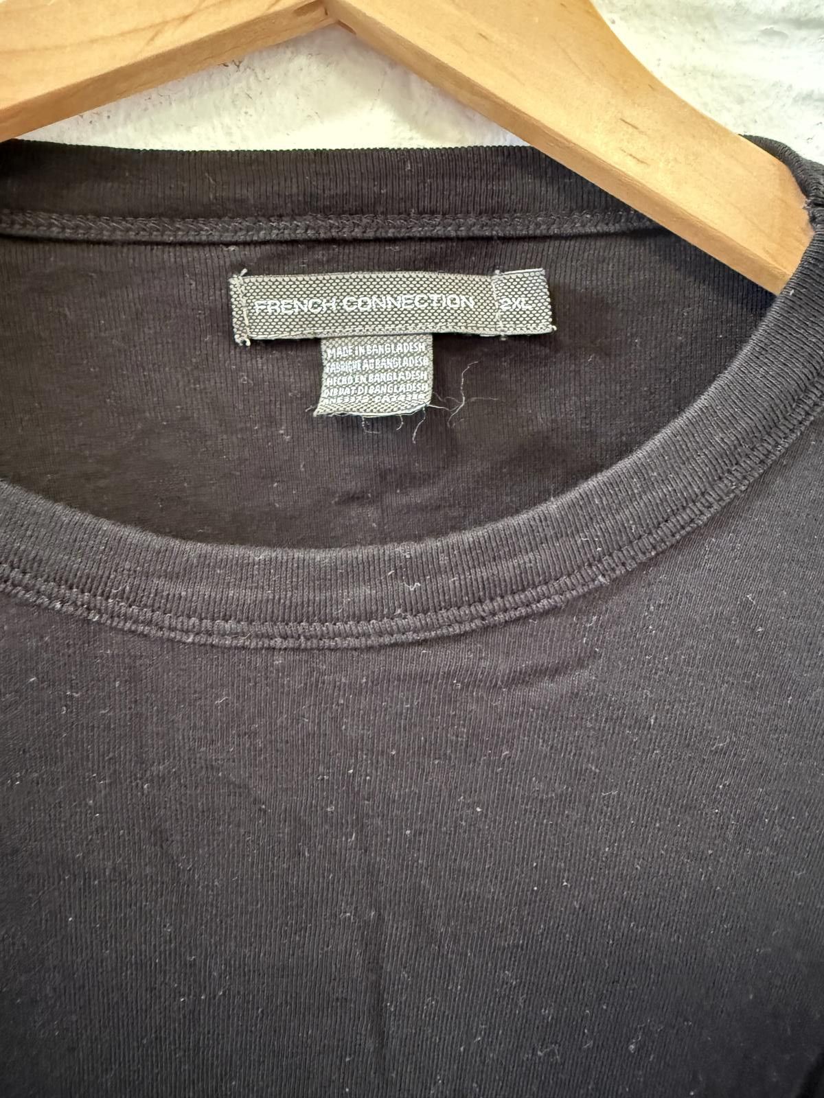 French Connection French Connection Black T-Shirt Size US XXL / EU 58 / 5 - 3 Thumbnail