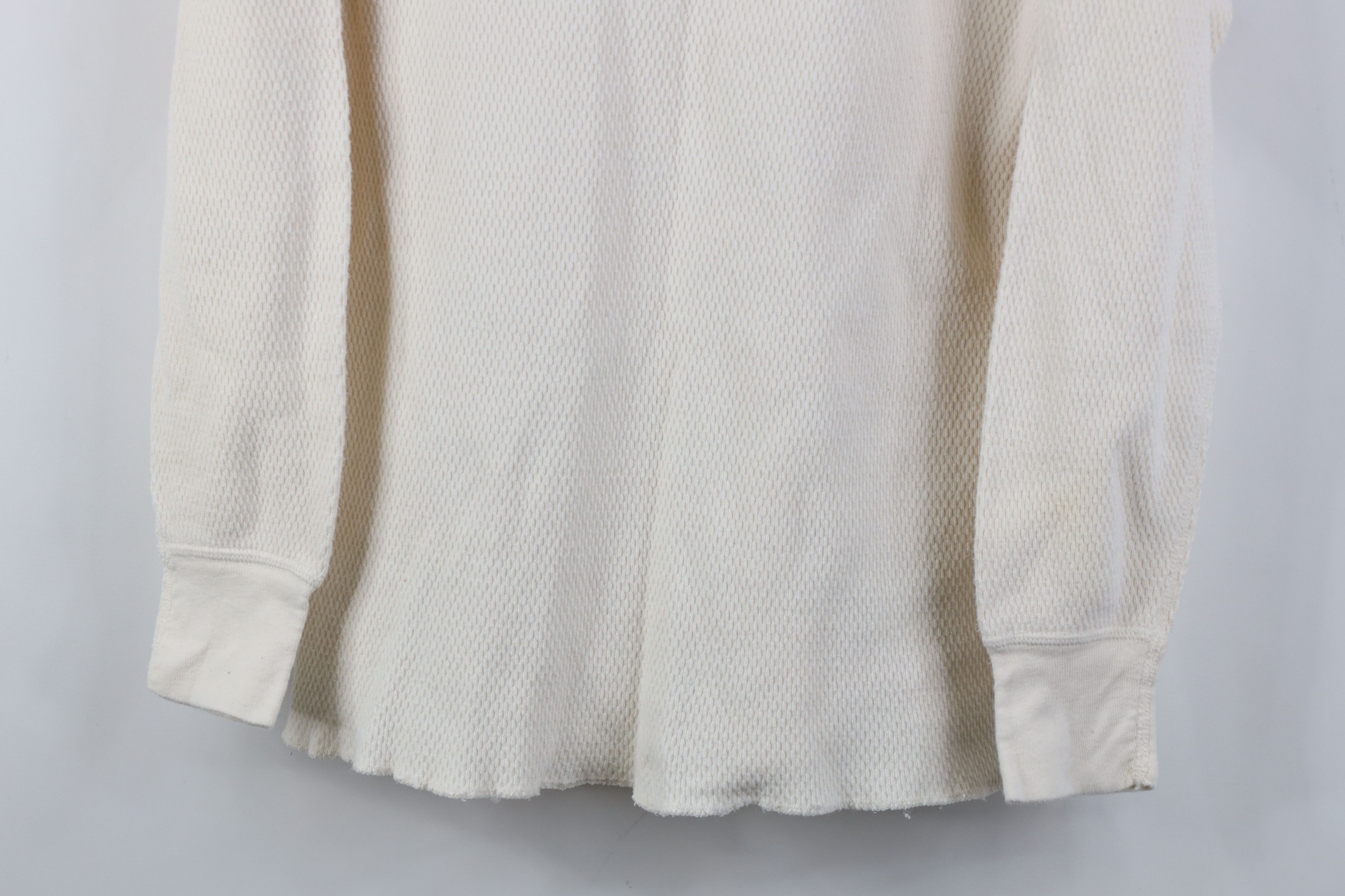 Vintage Vintage 70s Streetwear Waffle Knit Long Sleeve T-Shirt USA Size US L / EU 52-54 / 3 - 3 Thumbnail
