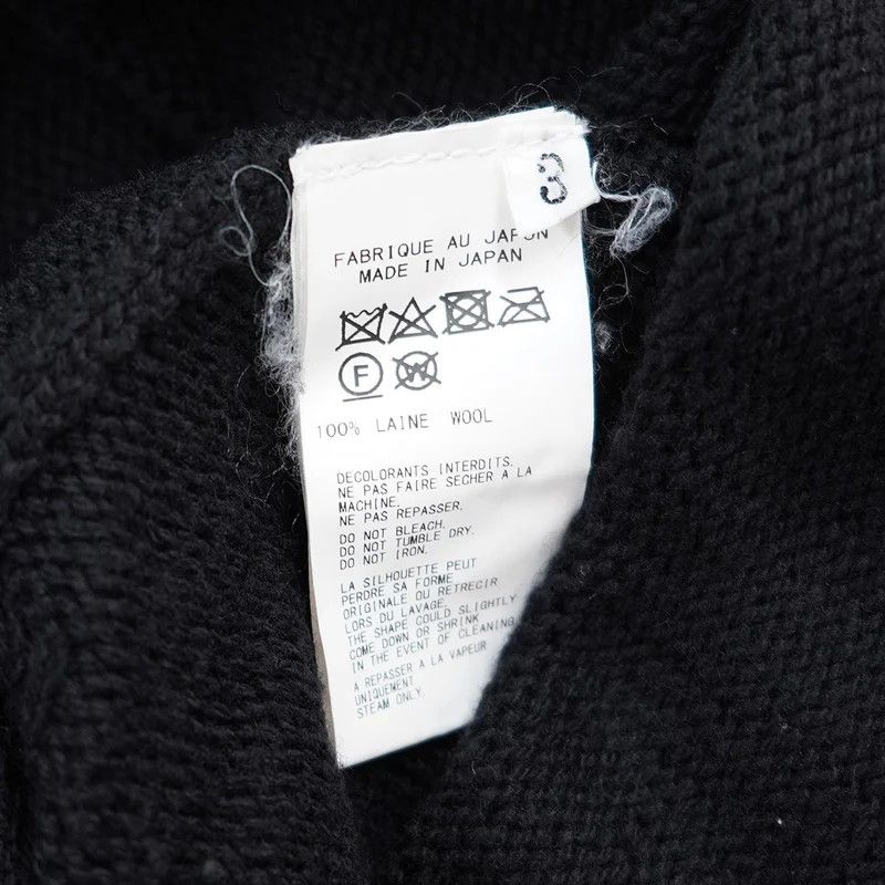 Yohji Yamamoto BLACK Scandal Yohji Yamamoto 19AW Intarsia message knit Size US L / EU 52-54 / 3 - 6 Thumbnail