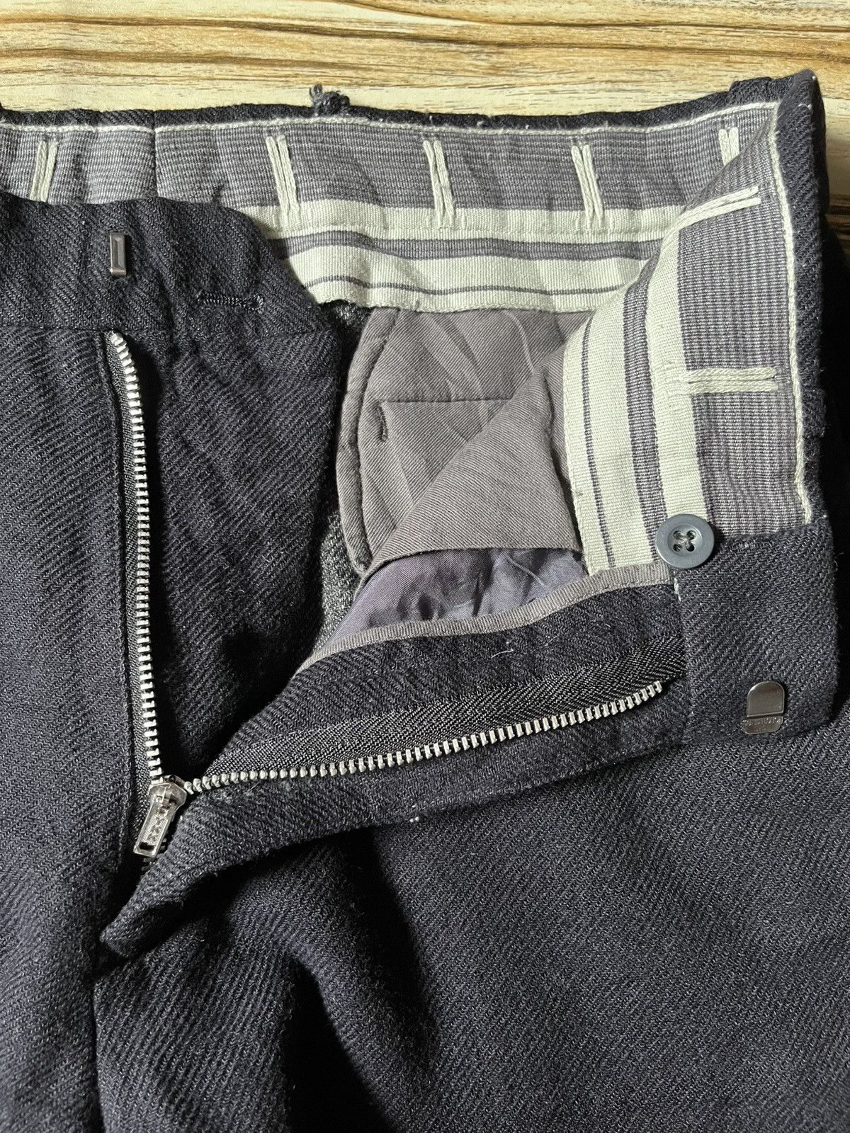 Japanese Brand Masterpiece Wool Gabardine Pant Size US 30 / EU 46 - 9 Thumbnail