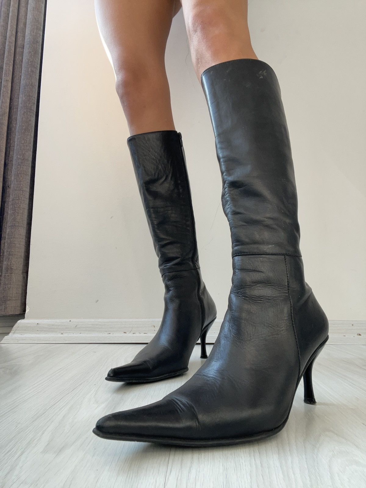 Vintage y2k leather boots Size US 6.5 / IT 36.5 - 2 Thumbnail