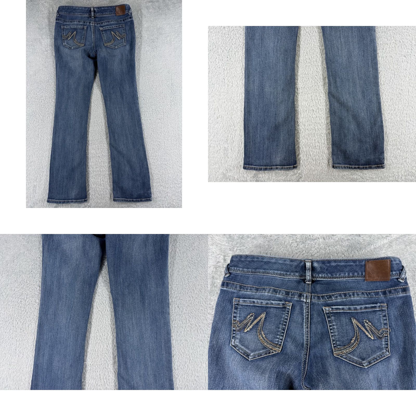 Vintage Maurices Jeans Womens 7 Blue Denim Low Rise Bootcut Cotton 28x30 Regular Inseam 30 in 5-Pocket Size 28" / US 6 / IT 42 - 9 Thumbnail
