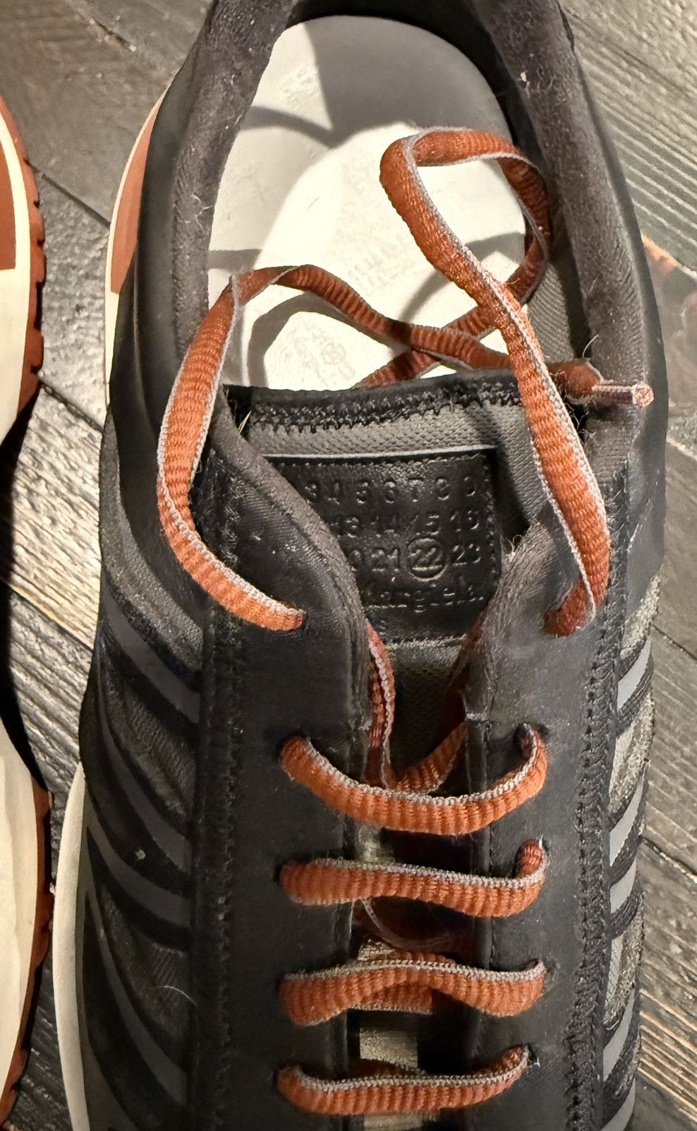 Maison Margiela Maison Margiela New Evolution Sneakers Charcoal/Orange Size US 12 / EU 45 - 7 Thumbnail