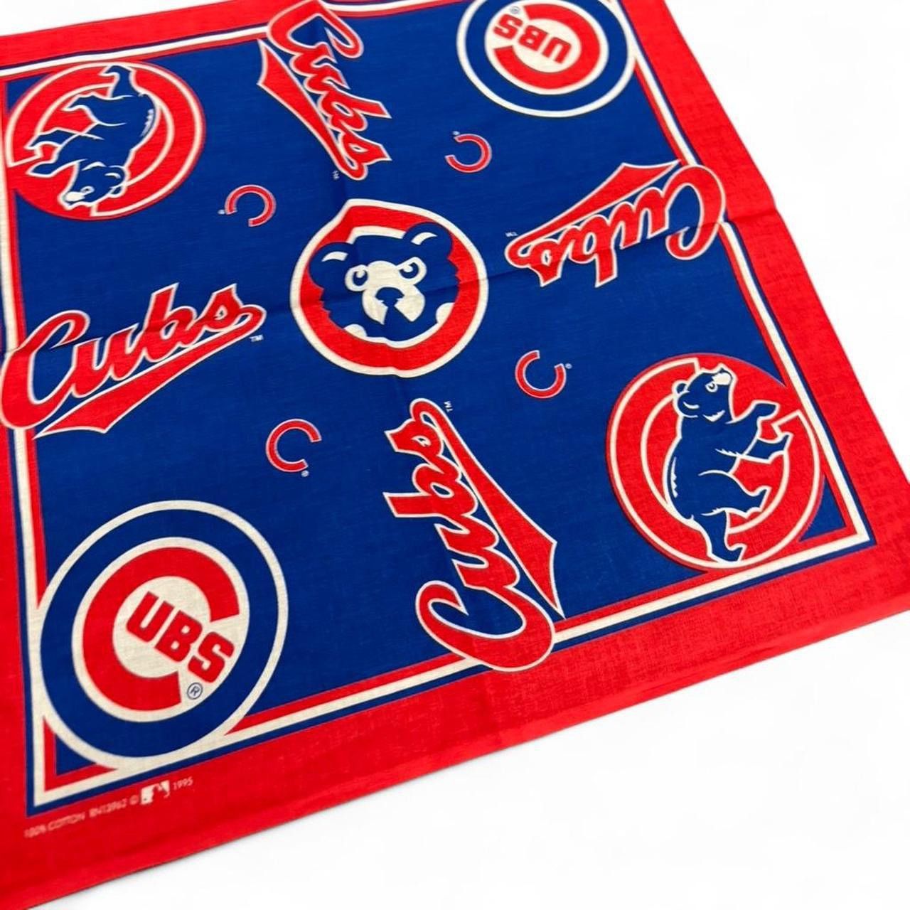 MLB Vintage 1995 Chicago Cubs bandana handkerchief Size ONE SIZE - 4 Thumbnail
