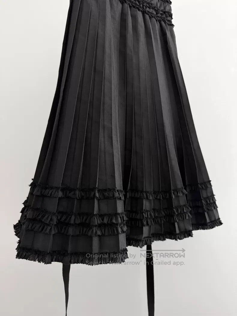Comme des Garcons Comme Des Garcons size M Lace Pleated Skirt Size 22" - 2 Thumbnail