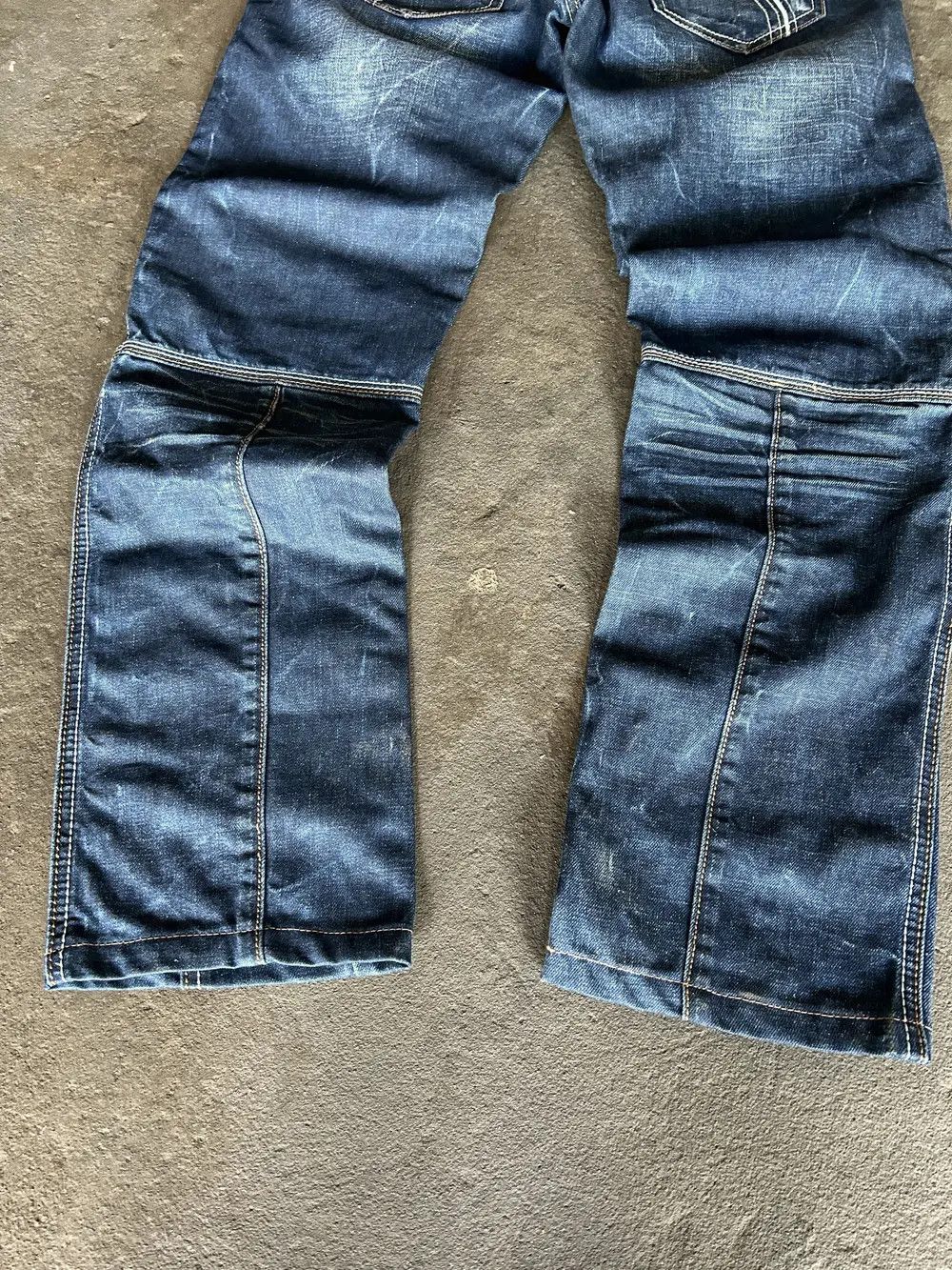 Hysteric Glamour × Japanese Brand Vintage Balenciaga Style Double Waist Cargo Jeans 90s Size US 32 / EU 48 - 4 Thumbnail