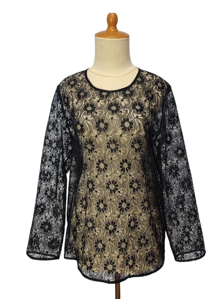 Comme des Garcons Homme Plus Archive CDG - Flower Jacquard Mesh Top Size M / US 6-8 / IT 42-44 - 1 Thumbnail
