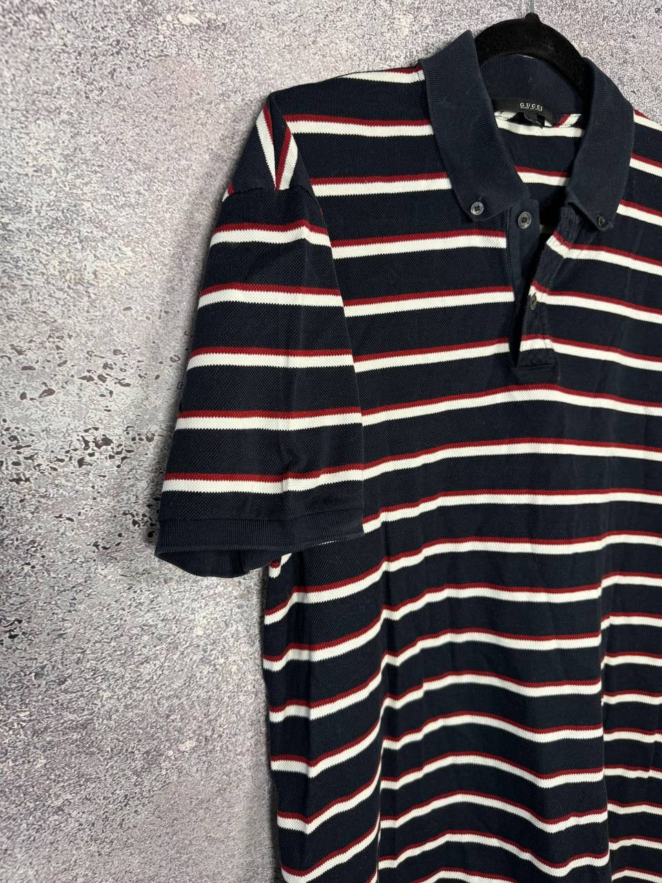 Gucci Vintage Gucci Striped Polo Y2k Oldmoney Men's 2XL Size Size US XXL / EU 58 / 5 - 5 Thumbnail