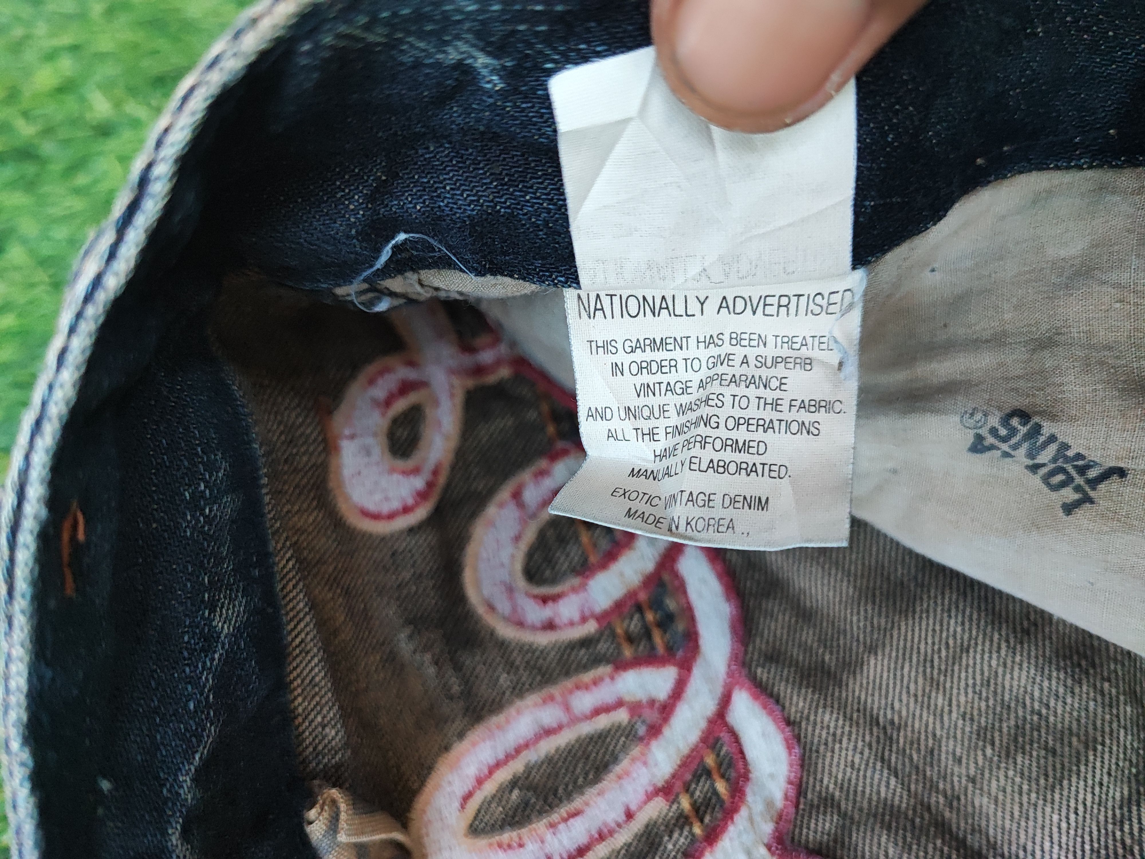 Japanese Brand Rare Yoshitomo Nara Lolita by Concert Club Distressed Jeans Size US 32 / EU 48 - 13 Thumbnail