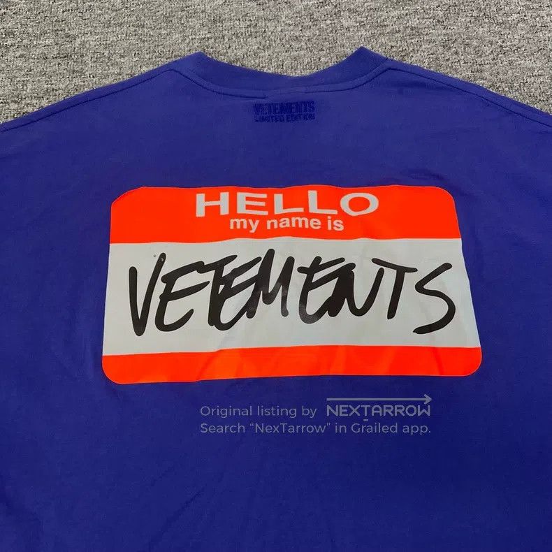Vetements Vetements Signature Logo Short Sleeve T-Shirt Size US S / EU 44-46 / 1 - 6 Thumbnail