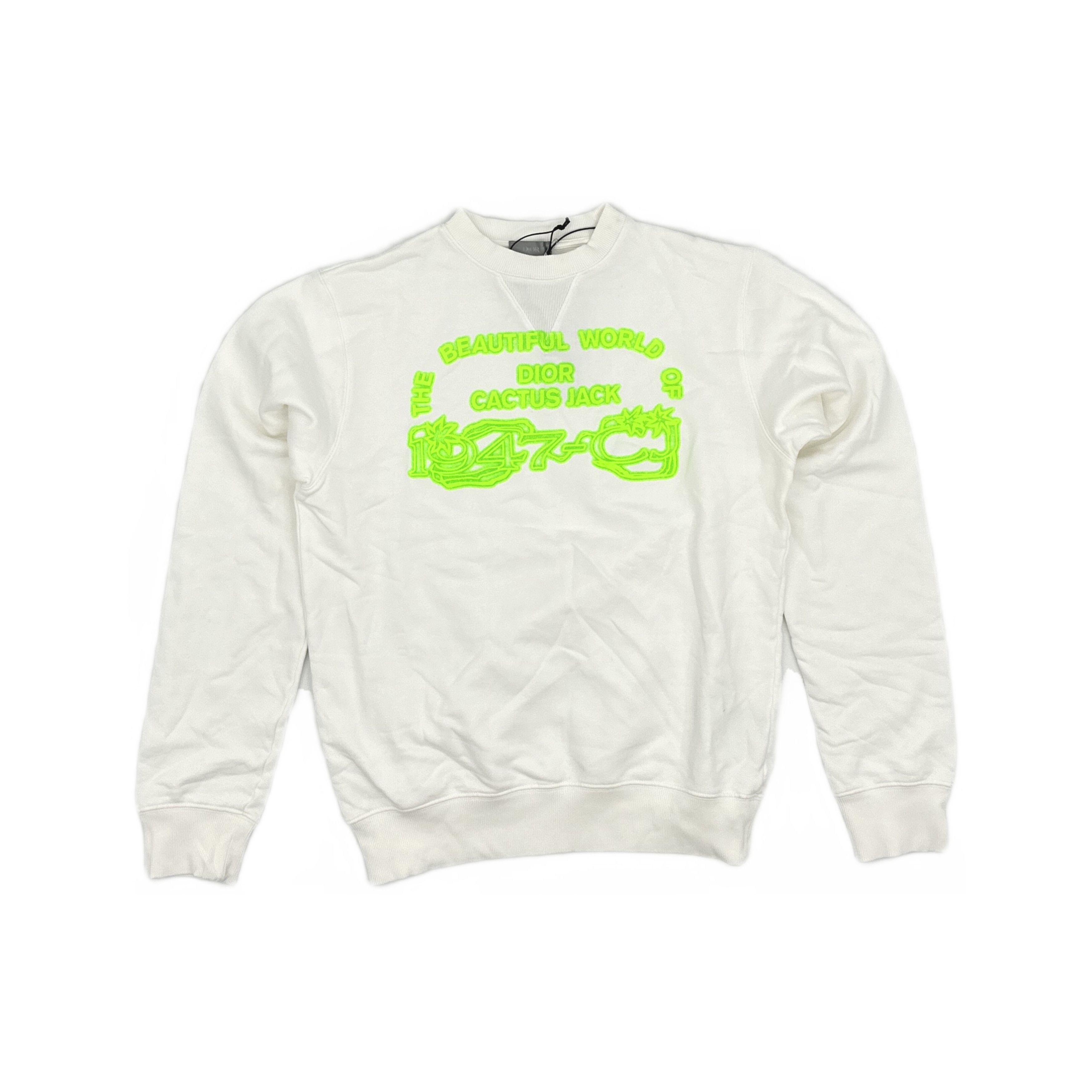 Dior Dior x Cactus Jack Neon Logo Sweatshirt Size S Size US S / EU 44-46 / 1 - 1 Thumbnail