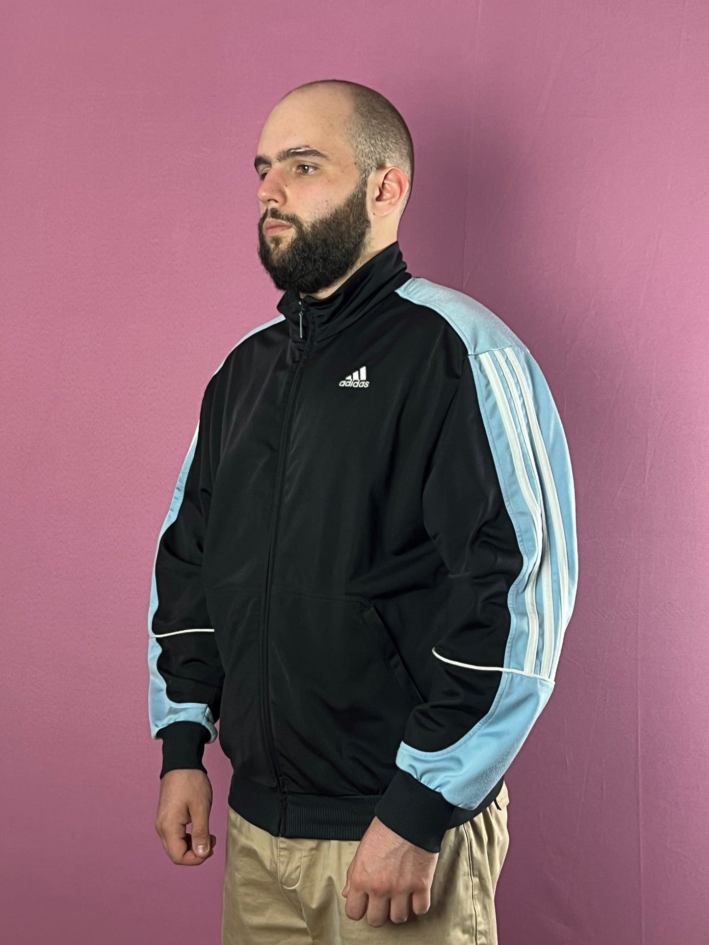 Adidas × Vintage 90s Adidas Vintage Men's Track Jacket - L Size US L / EU 52-54 / 3 - 1 Thumbnail