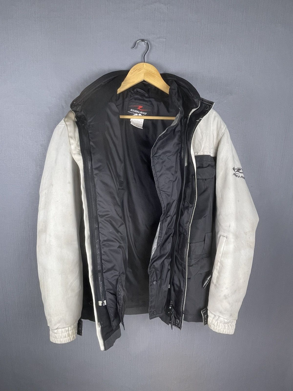 Vintage ROUGHT & ROAD Japanese Brand Racing Biker Jacket