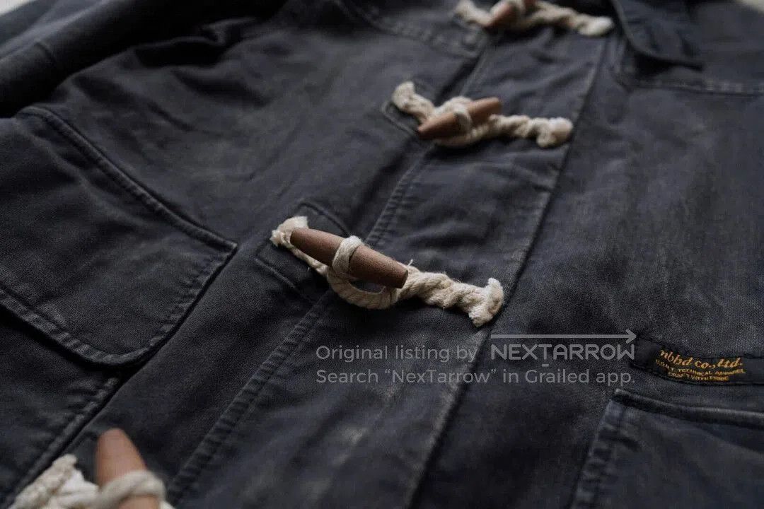 Neighborhood Black Toggle-Button Hooded Coat Size S. Size US S / EU 44-46 / 1 - 2 Thumbnail