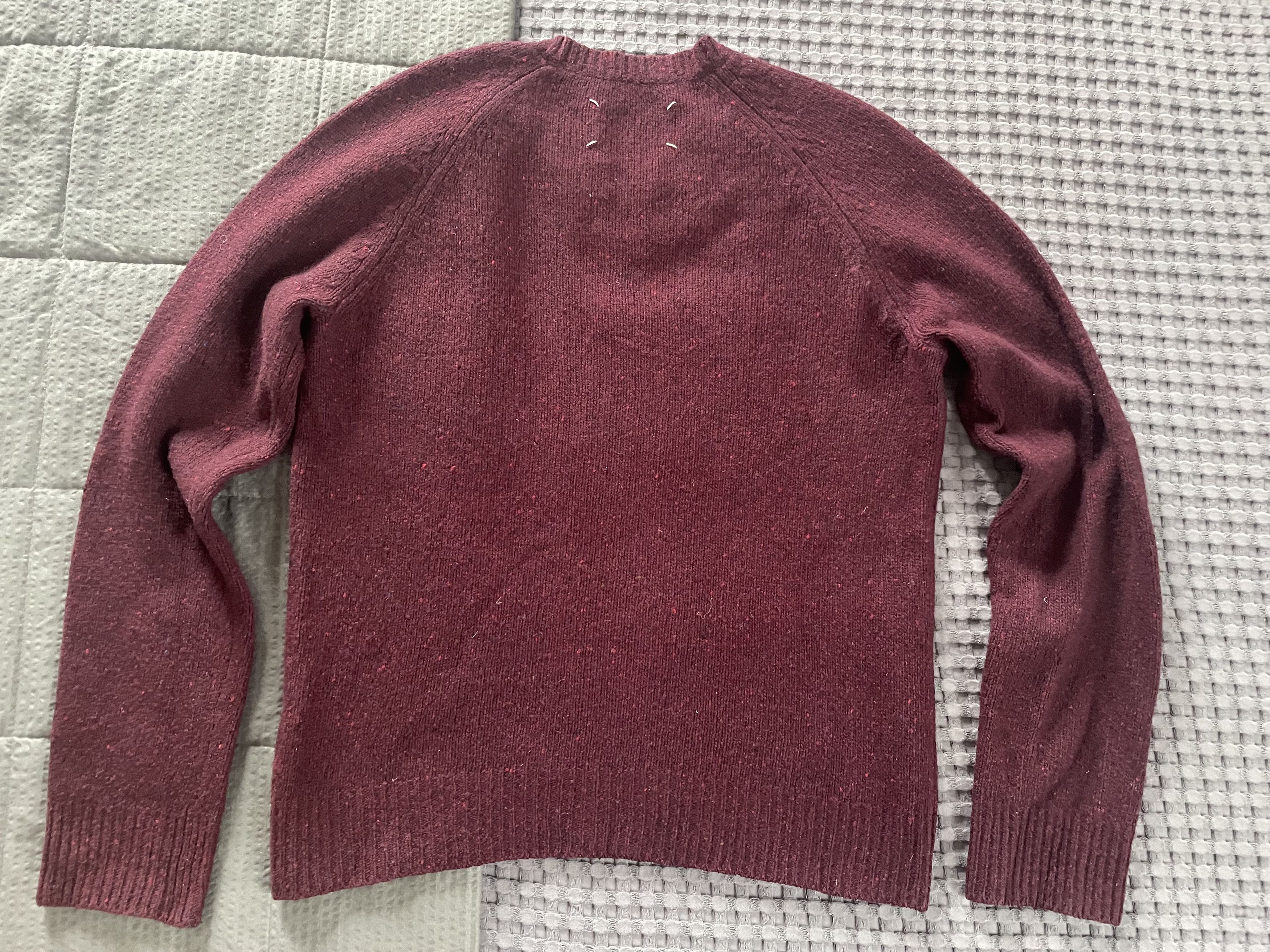 Maison Margiela Martin Margiela Sweater in Burgundy/Wine Colorway Size US M / EU 48-50 / 2 - 2 Thumbnail