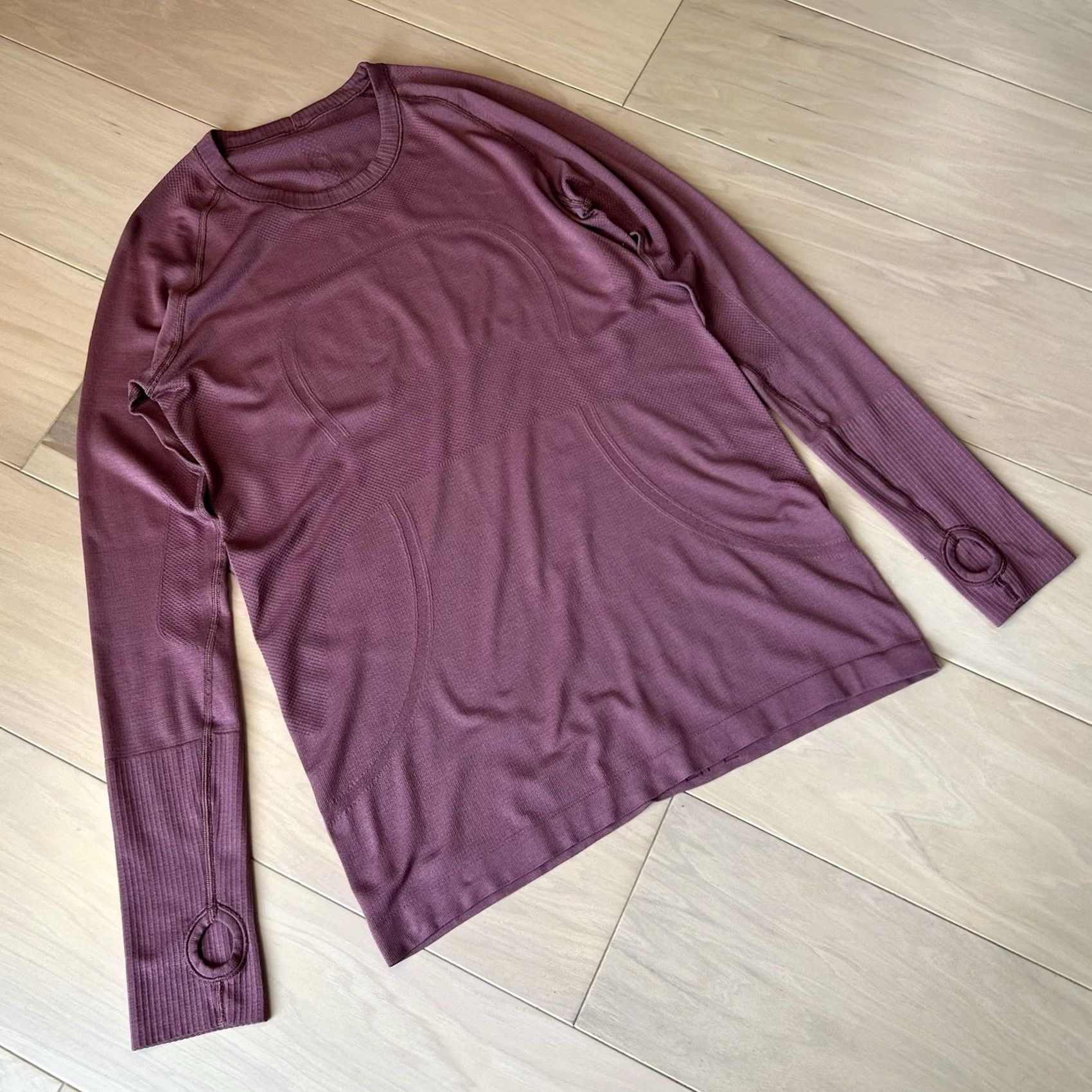 Lululemon Lululemon Swiftly Tech Crew Top Long Sleeve Women’s 12 Activewear Knit Shirt Mauve Solid Athletic” Size XL / US 12-14 / IT 48-50 - 2 Thumbnail