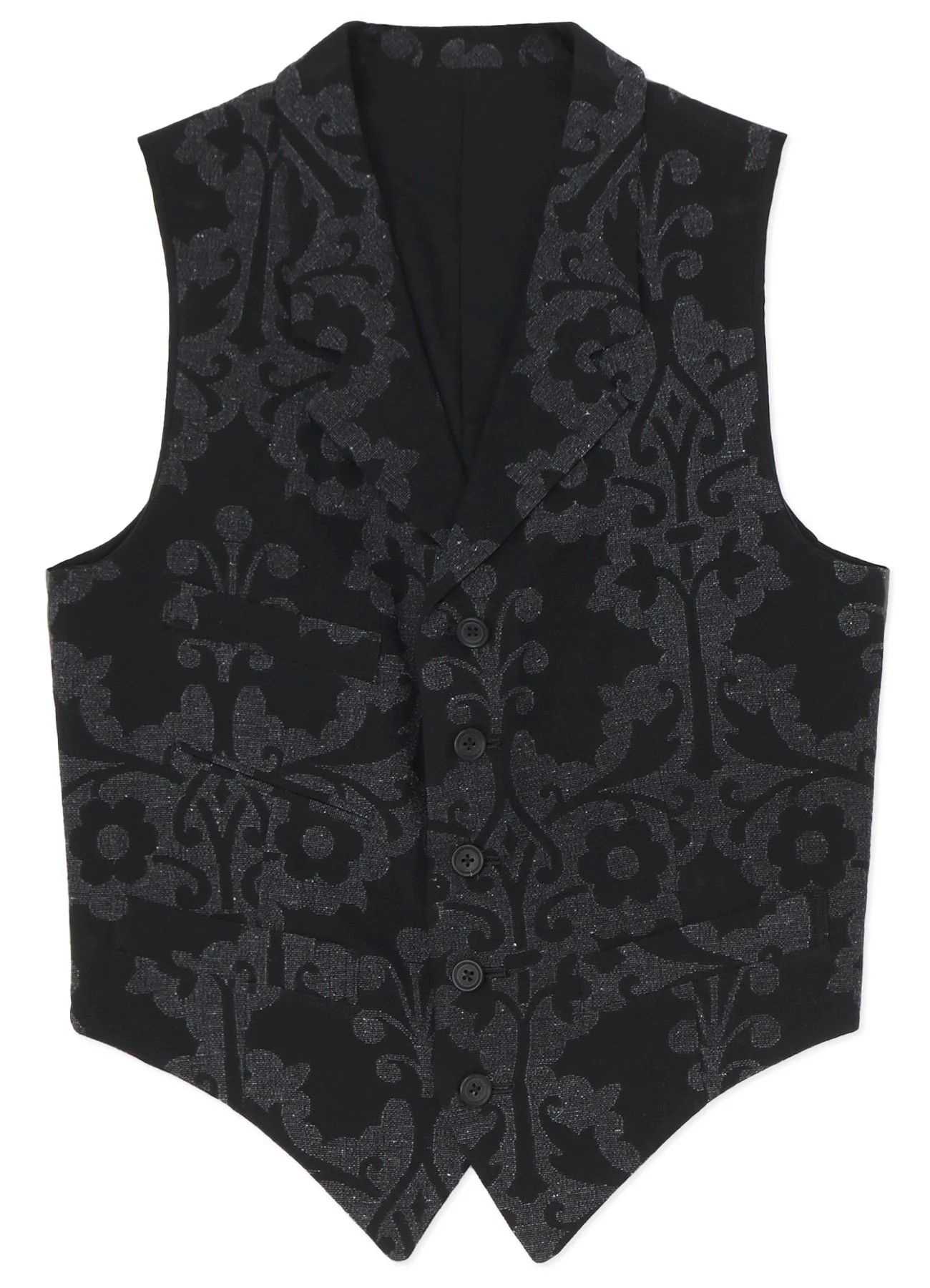 Yohji Yamamoto Yohji Yamamoto Pour Homme INDIAN LEFT DECORATIVE CLOTH VEST Size US M / EU 48-50 / 2 - 2 Thumbnail