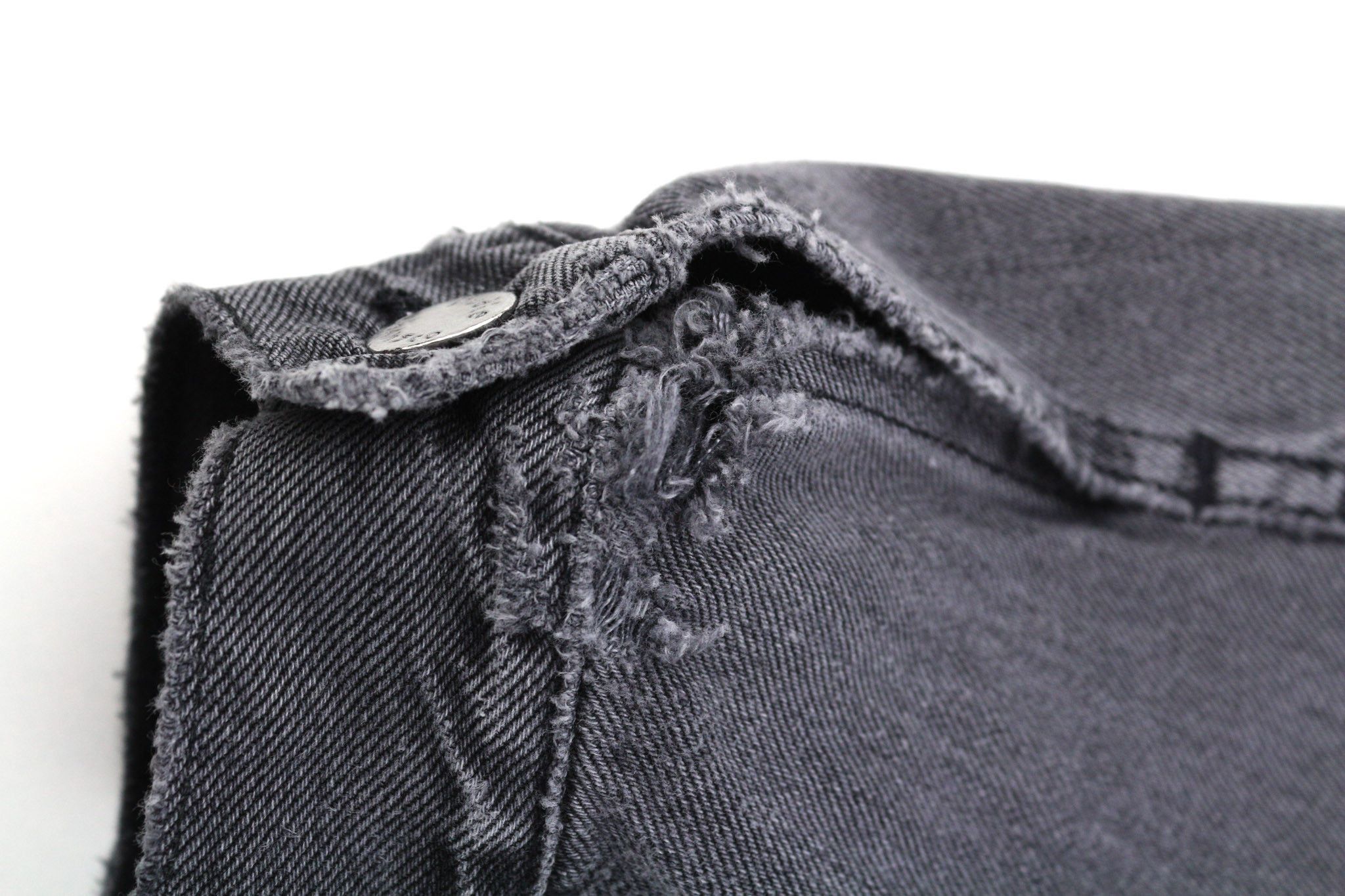 Nudie Jeans BILLY S Desolation Grey Polo Logo Patch Denim Jacket 82467 Size US S / EU 44-46 / 1 - 8 Thumbnail