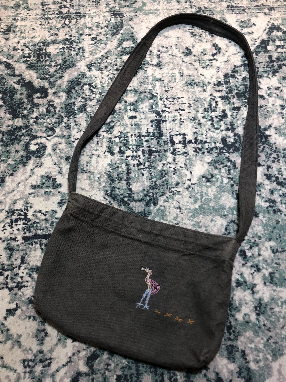 45rpm 45Rpm Japan Heavy Cotton Knitted Flamingo Sacoche Bag Size ONE SIZE - 2 Thumbnail