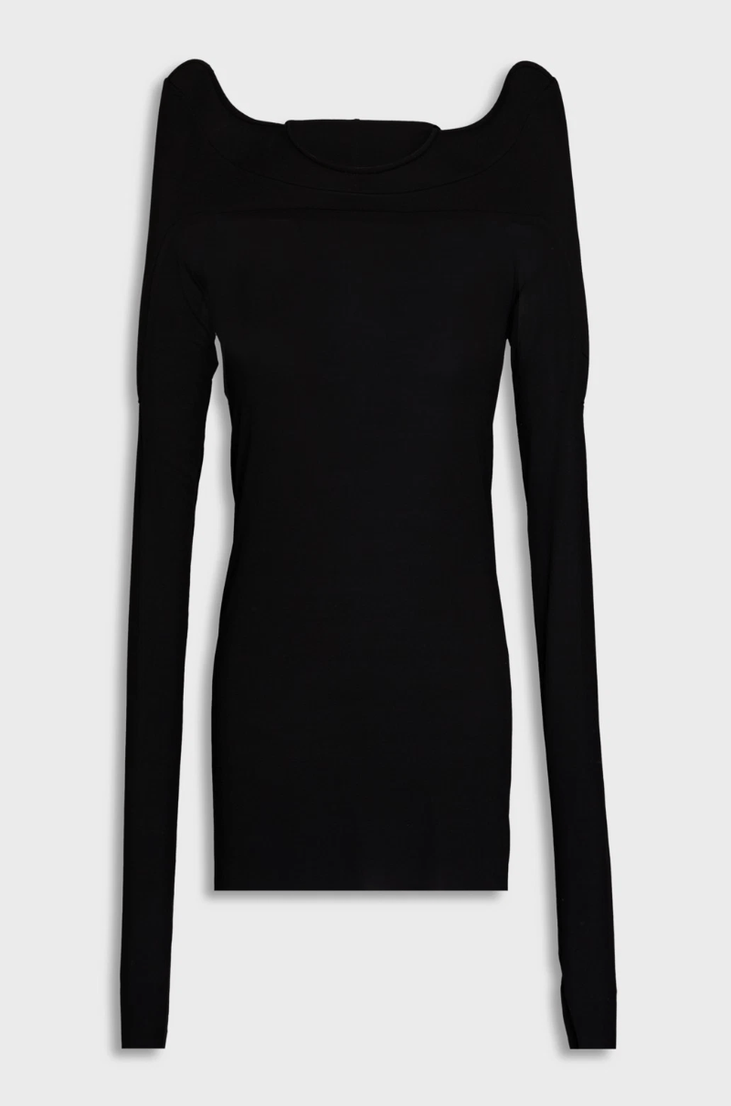 Rick Owens RICK OWENS LUXOR Tec T Blouse Size S / US 4 / IT 40 - 1 Thumbnail
